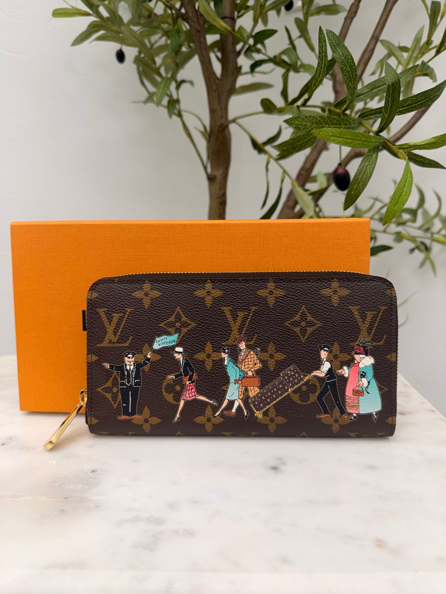 Louis Vuitton Monogram Illustre Zippy Wallet