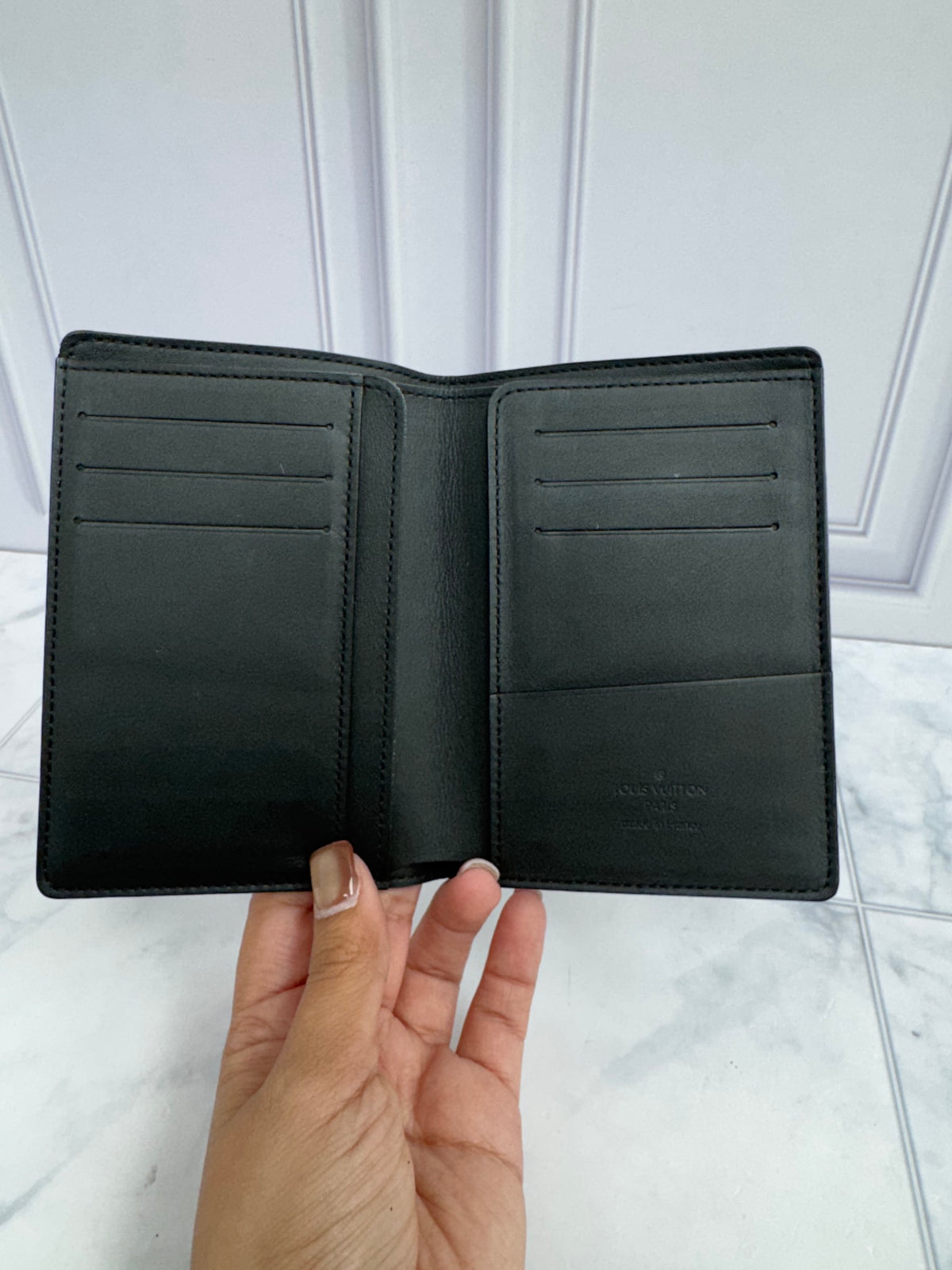 Louis Vuitton Black Damier Infini Leather Pocket Organizer
