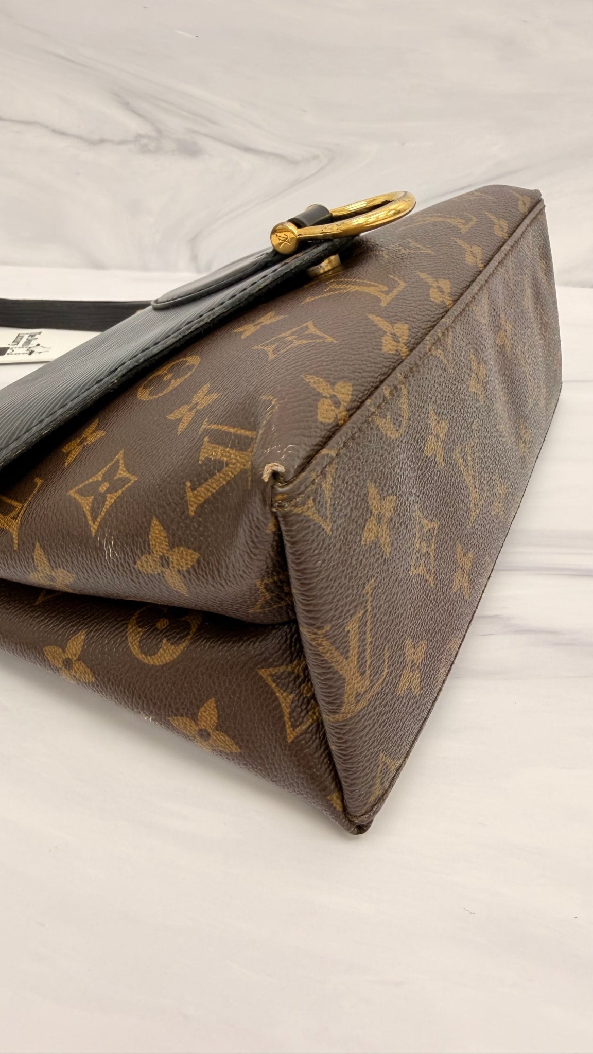 Louis Vuitton Monogram Black Epi Leather Saint Michel Shoulder Bag