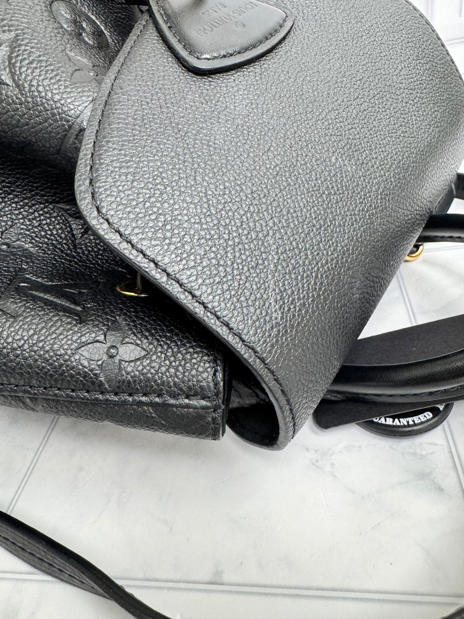Louis Vuitton Black Monogram Empreinte Montsouris Backpack PM