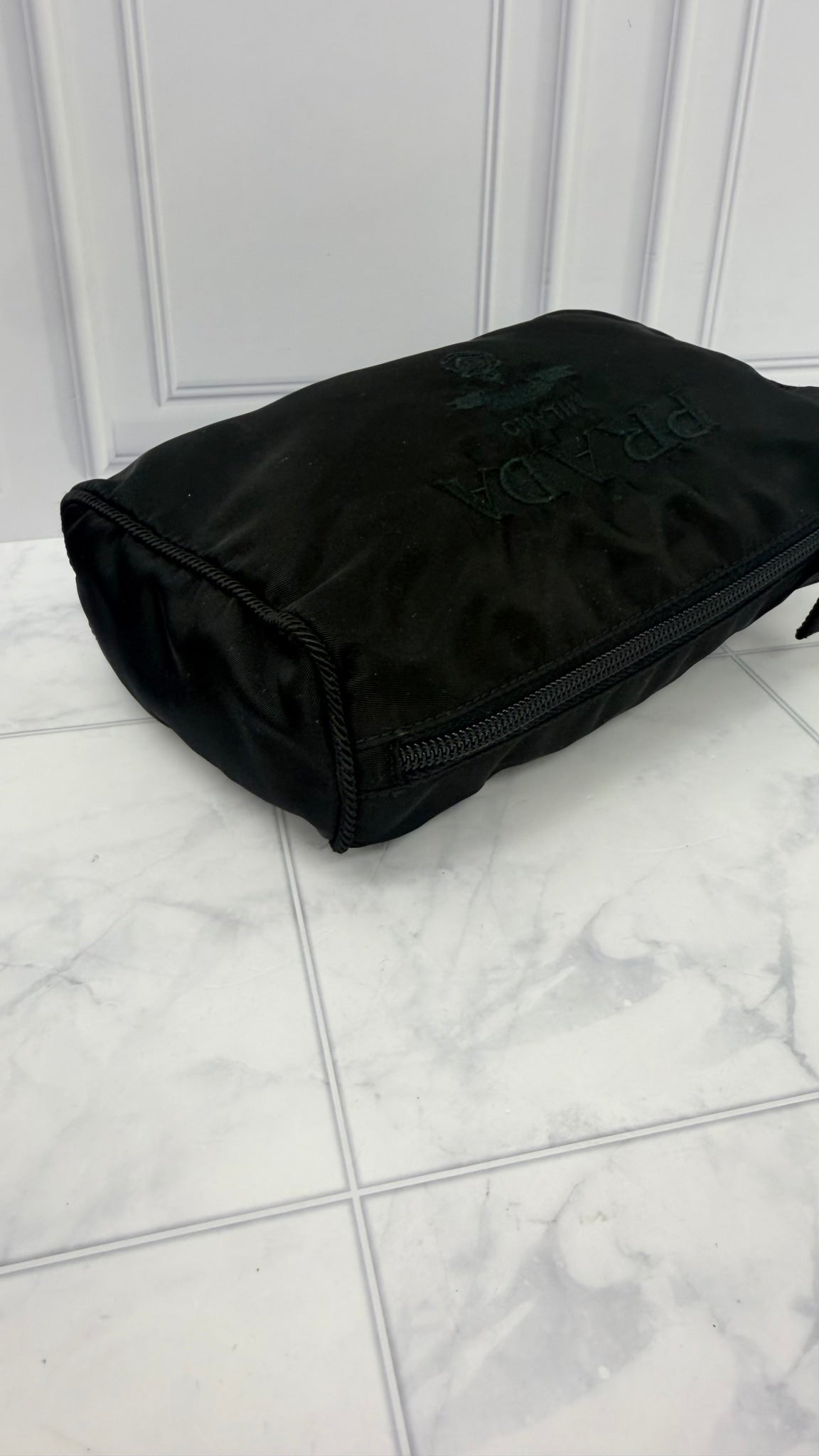Prada Black Nylon Cosmetic Pouch