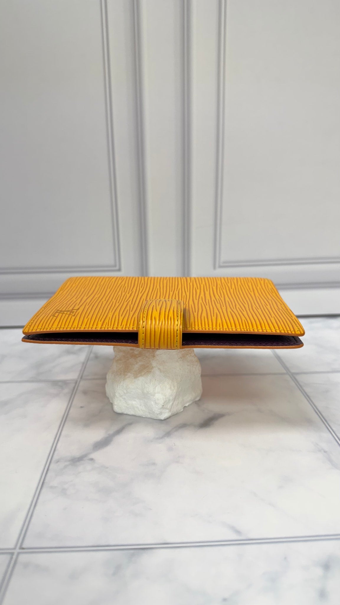 Louis Vuitton Yellow Epi Leather Passport Agenda Cover PM