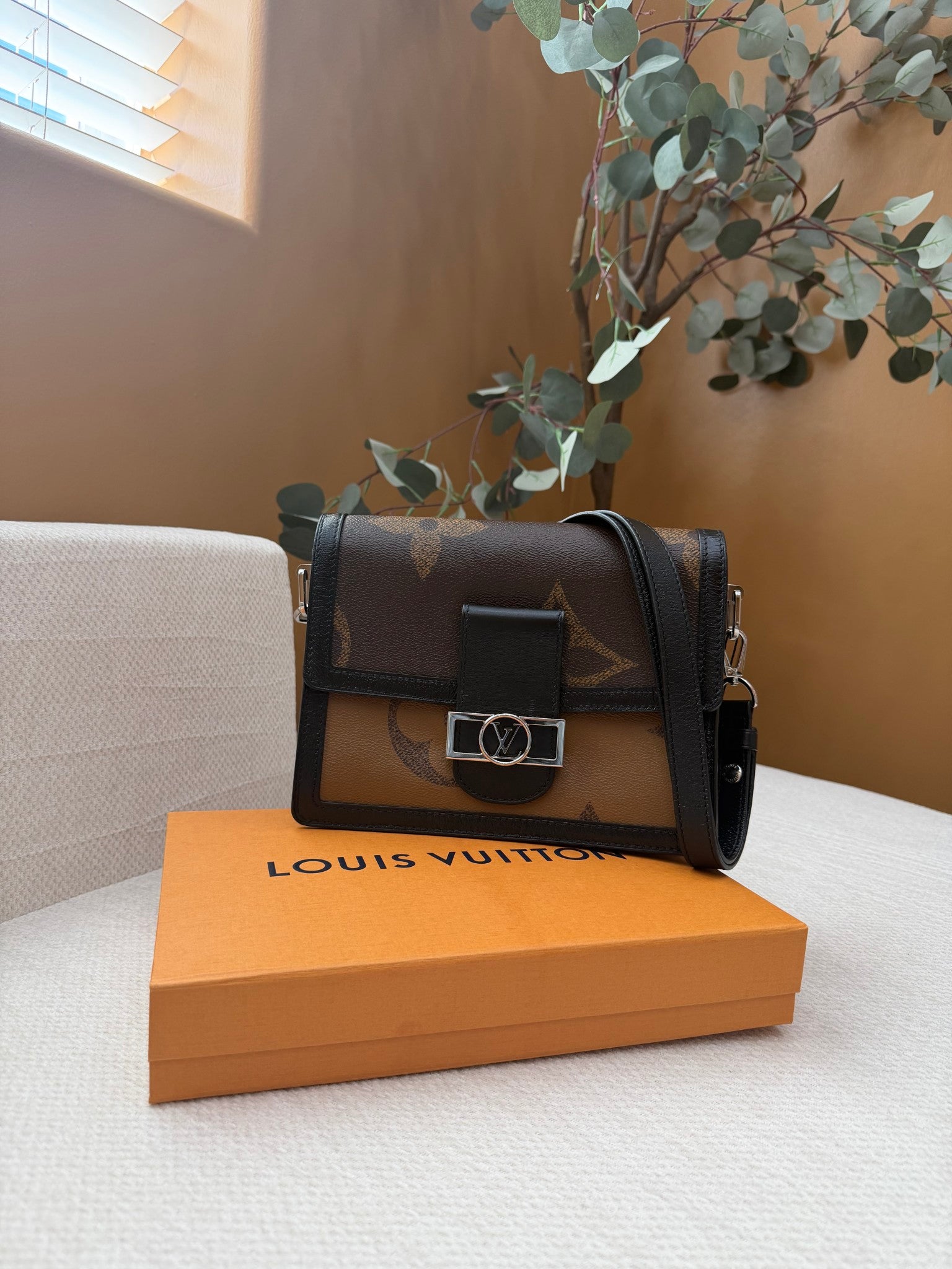 Louis Vuitton Reverse Monogram Dauphine MM Giant Handbag