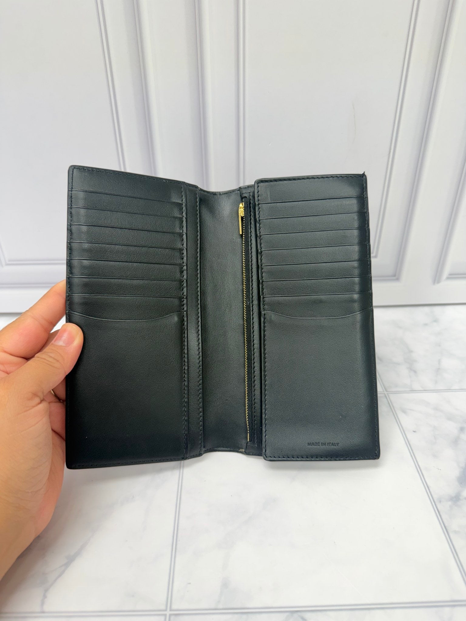 Celine Brown Macadam Bifold Long Wallet