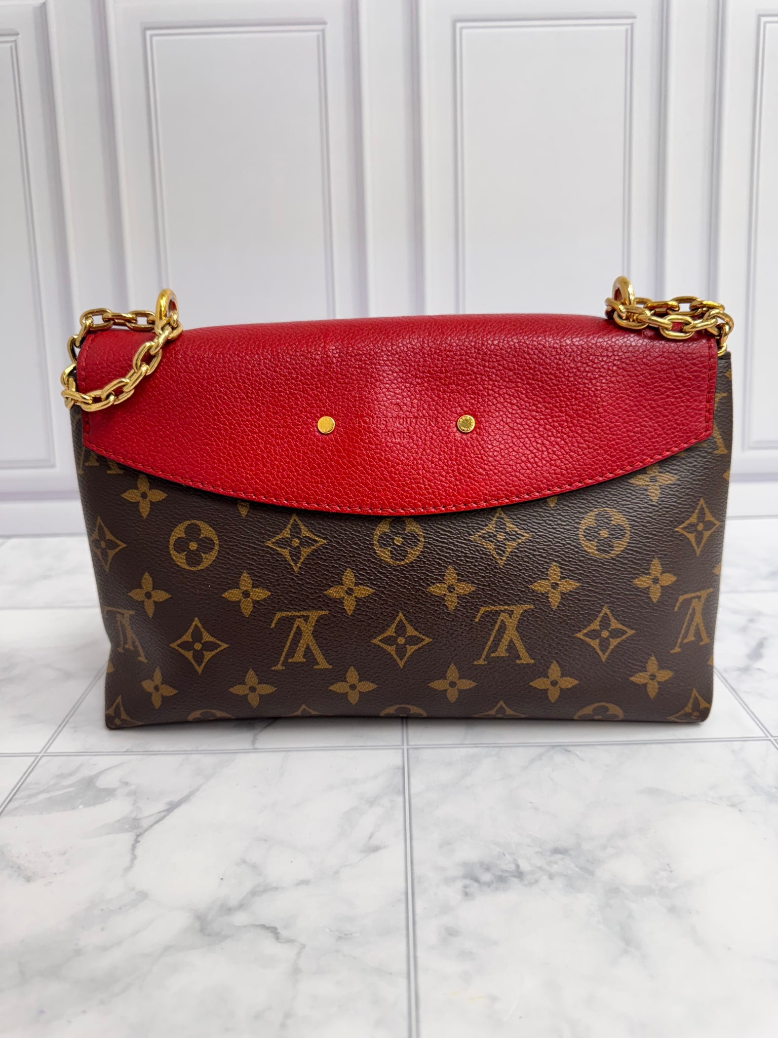 Louis Vuitton Monogram And Red Saint Placide
