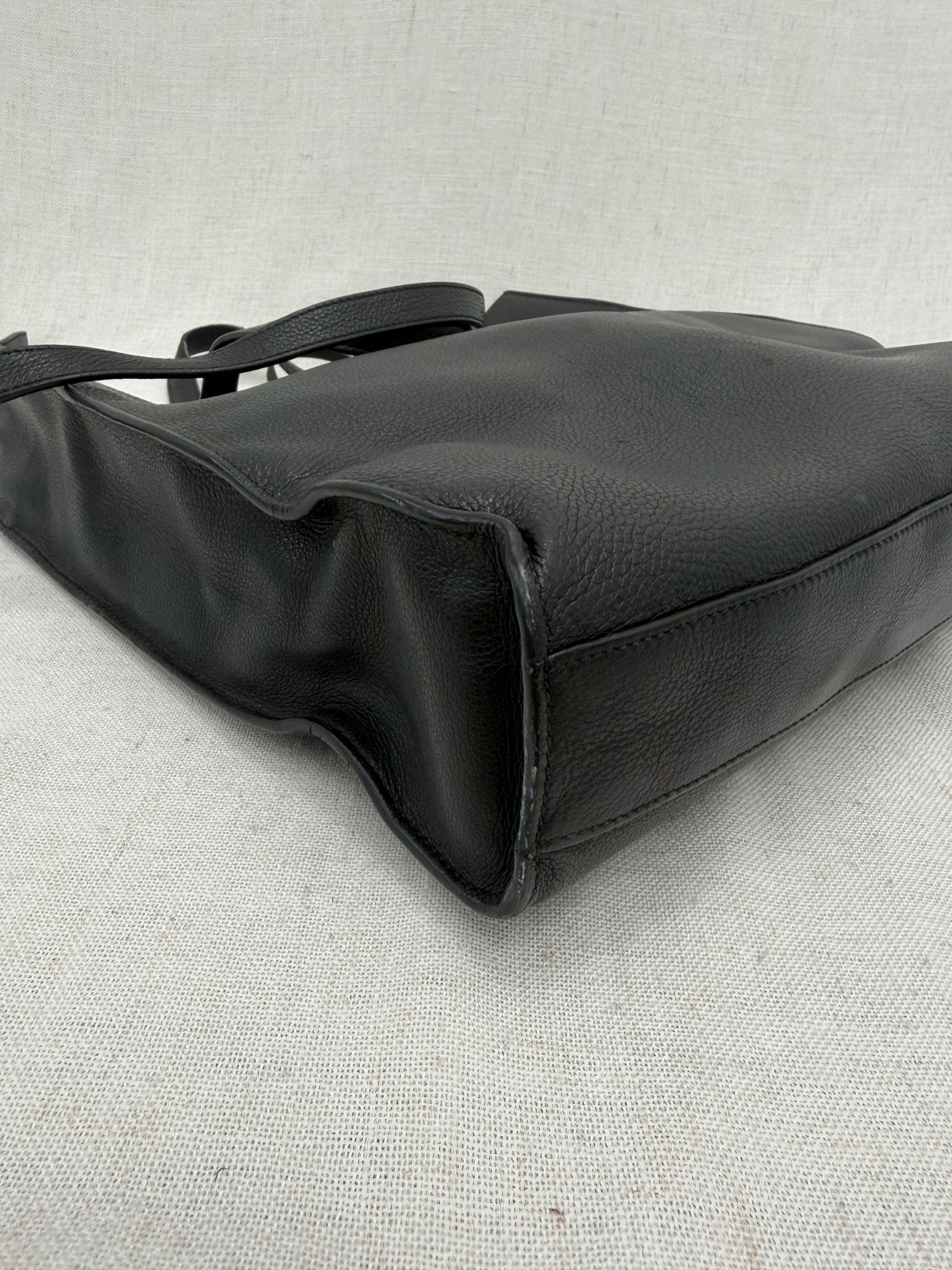 Prada Black Leather 2way Tote