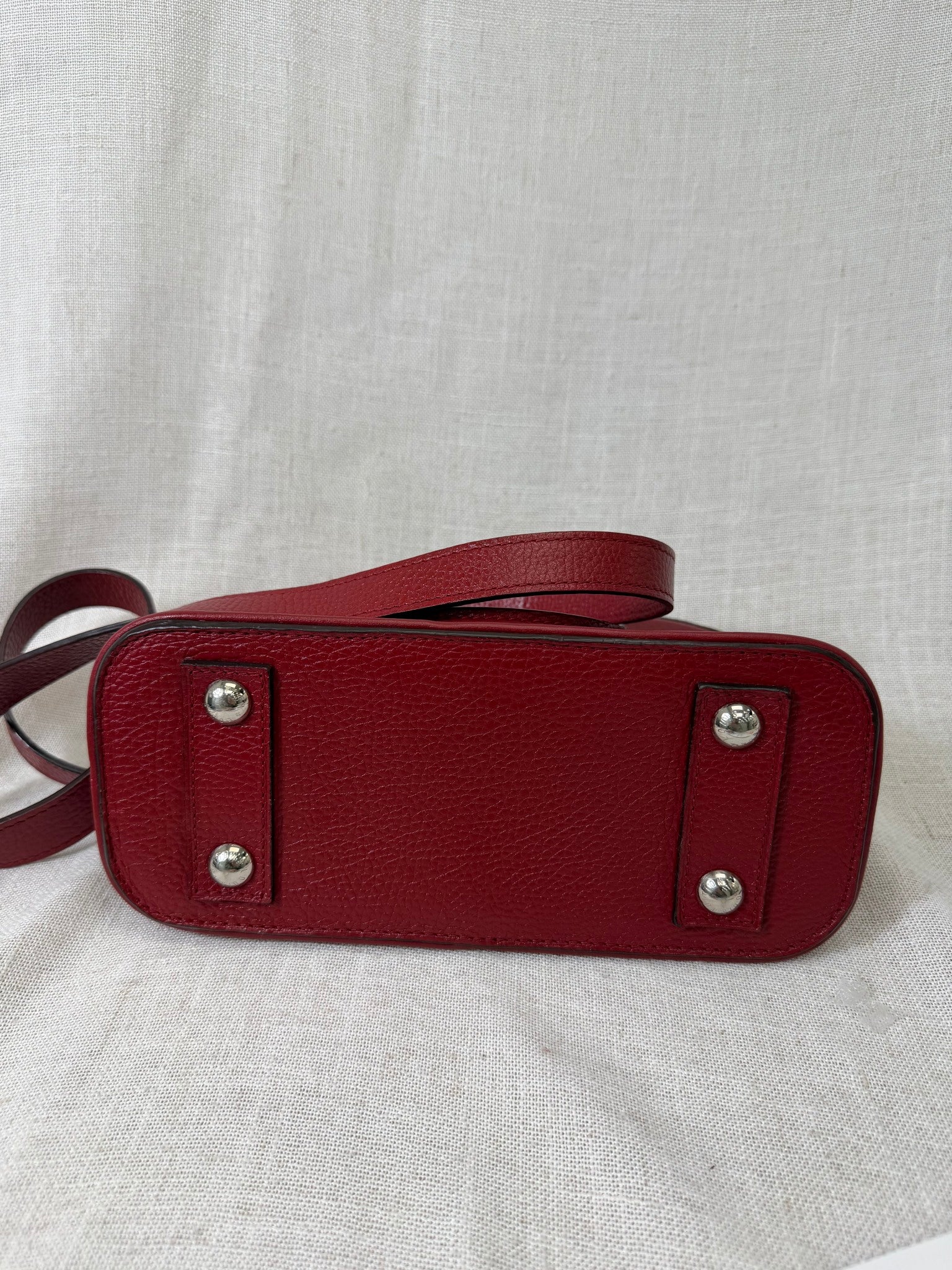 Louis Vuitton Red Taurillon Leather Alma PPM Handbag