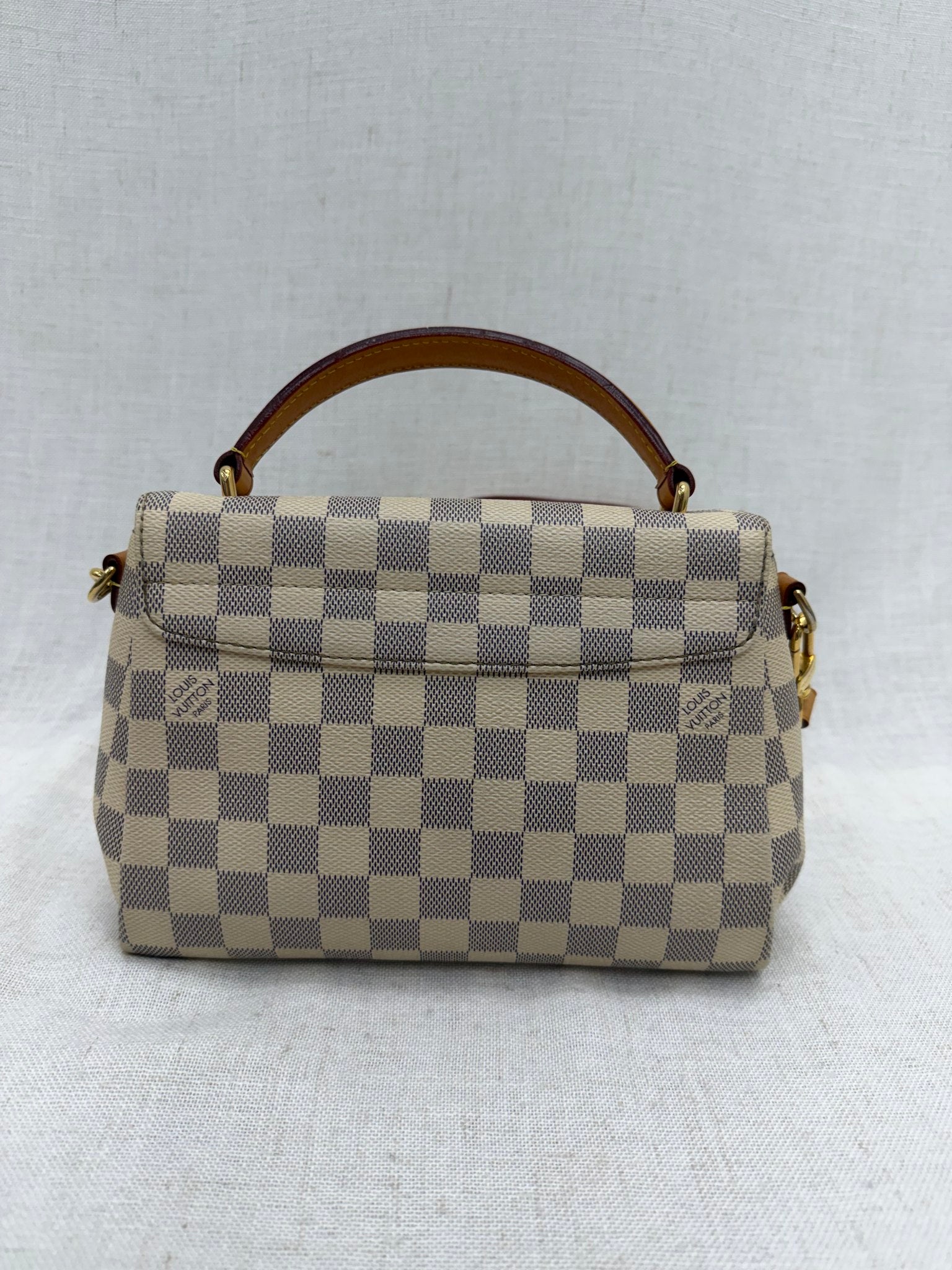 Louis Vuitton Damier Azur Croisette Top Handle Bag
