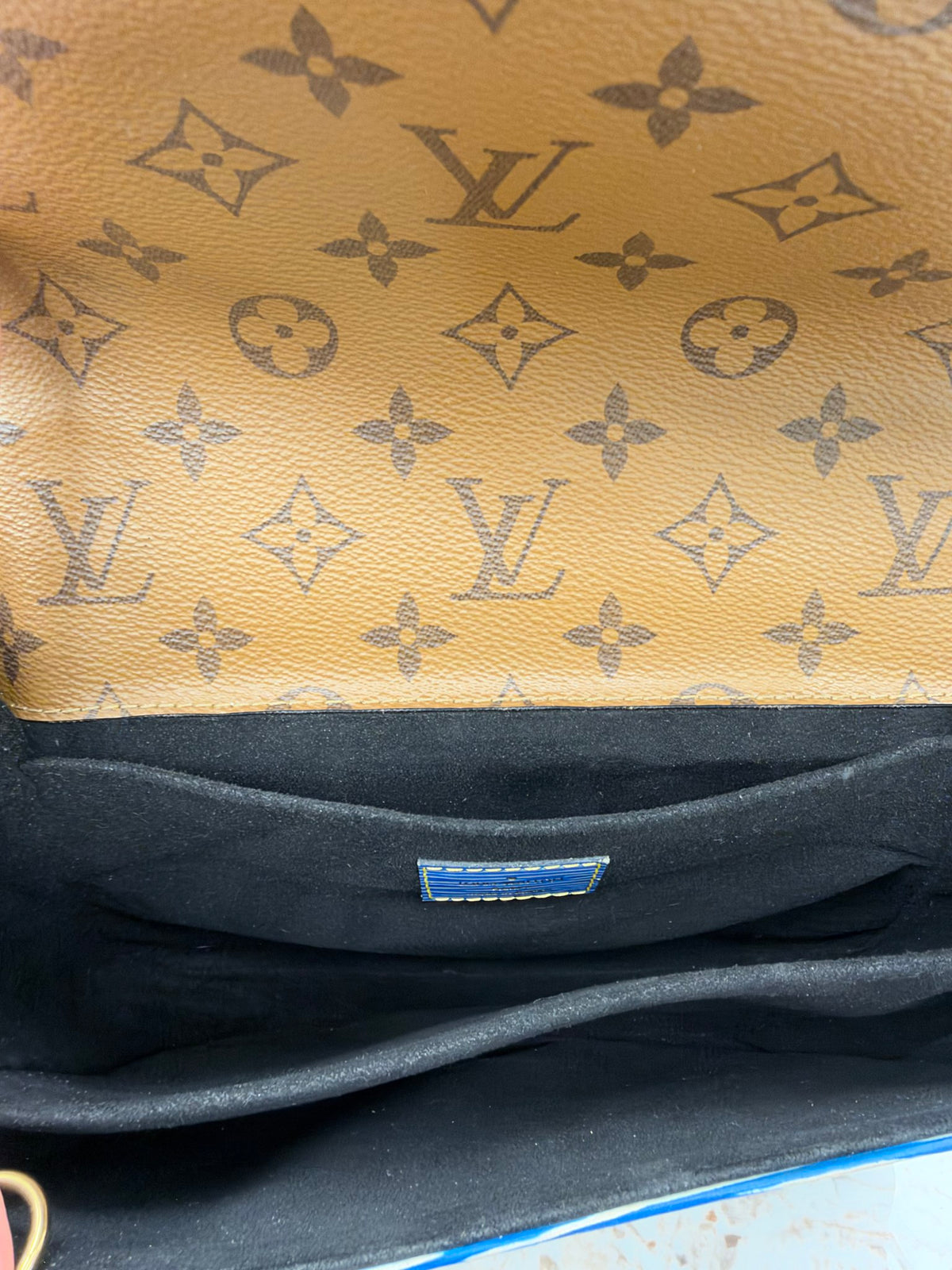 Louis Vuitton Blue Epi Denim & Reverse Monogram Pochette Metis MM