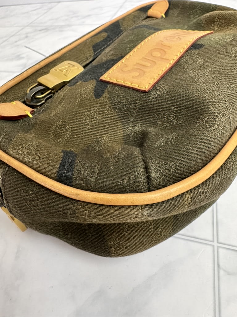 Louis Vuitton X Supreme Camo Bum Bag