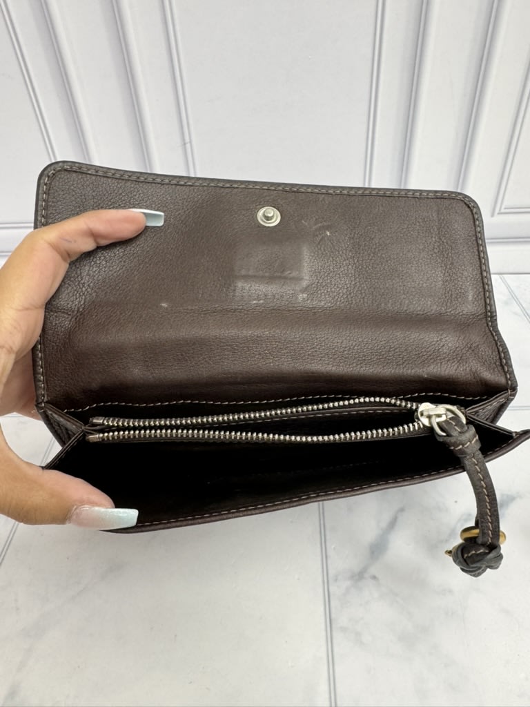Chloe Brown Leather Paddington Long Wallet