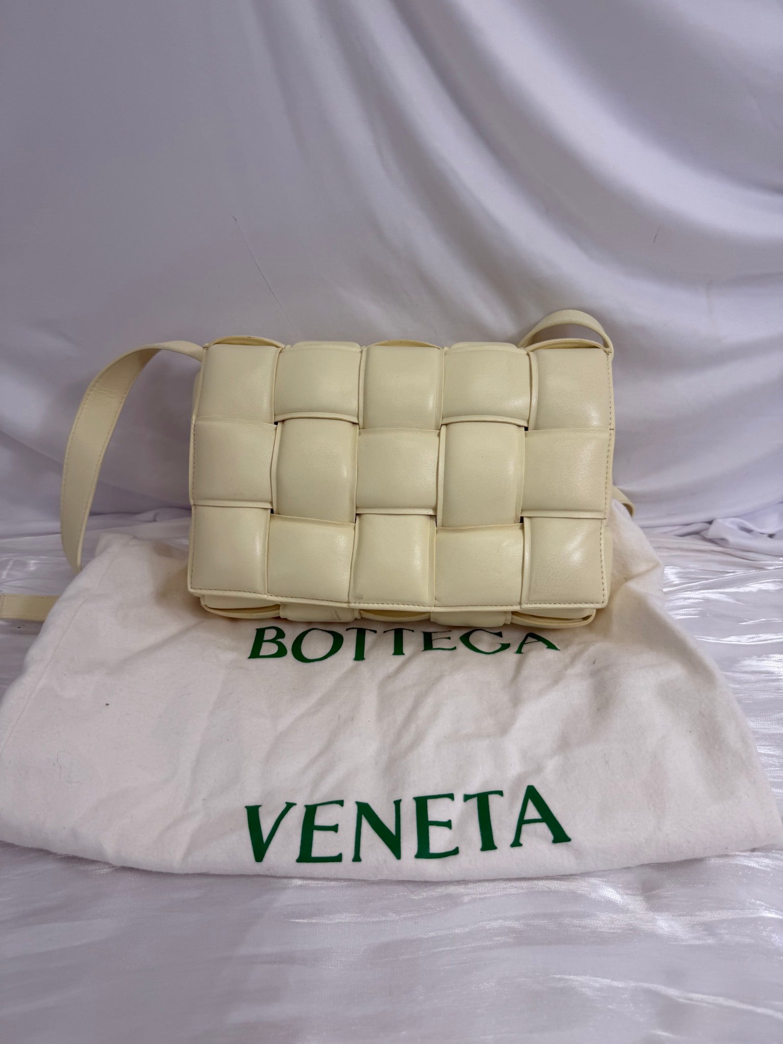 Bottega Veneta Butter Yellow Leather Padded Cassette Crossbody