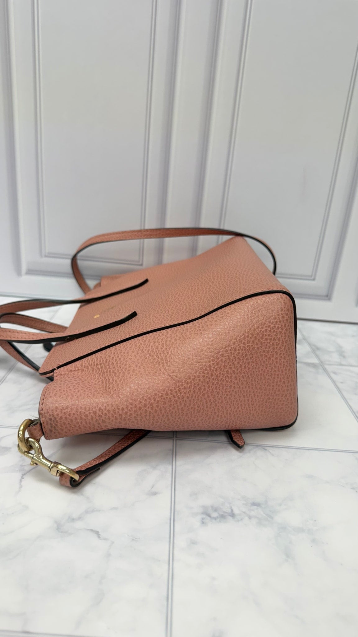Gucci Pink Grained Leather Swing 2Way Mini Tote