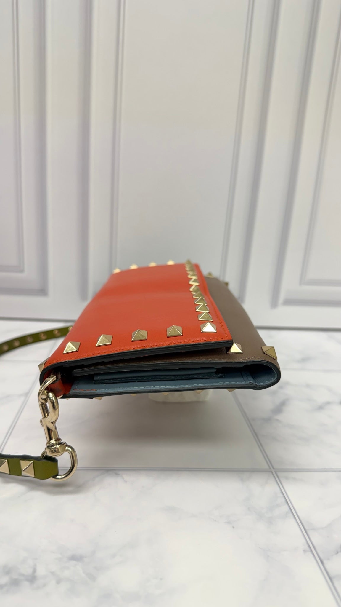 Valentino Multicolor Leather Rockstud Shoulder Bag