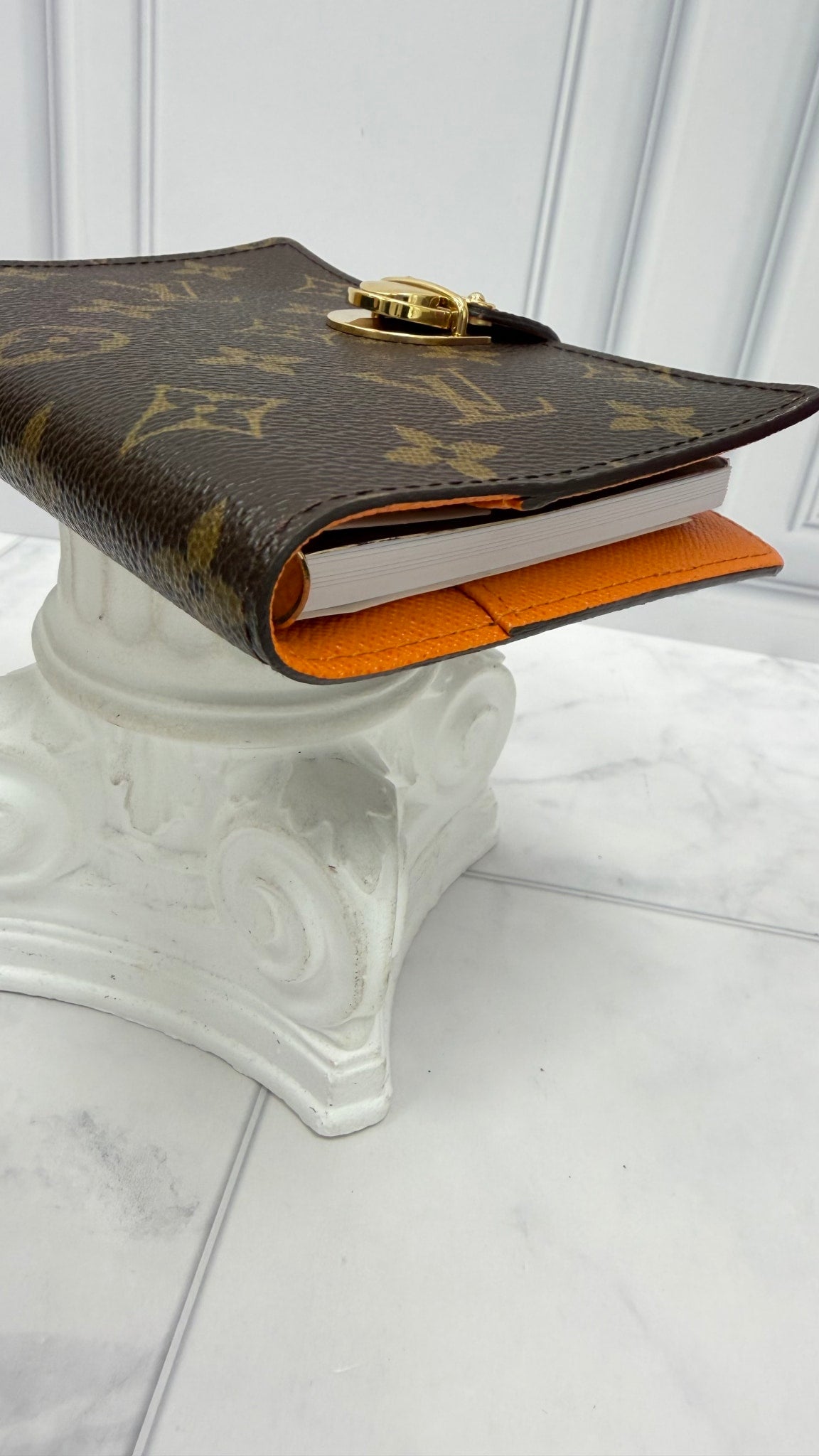 Louis Vuitton Monogram & Orange Passport Agenda PM