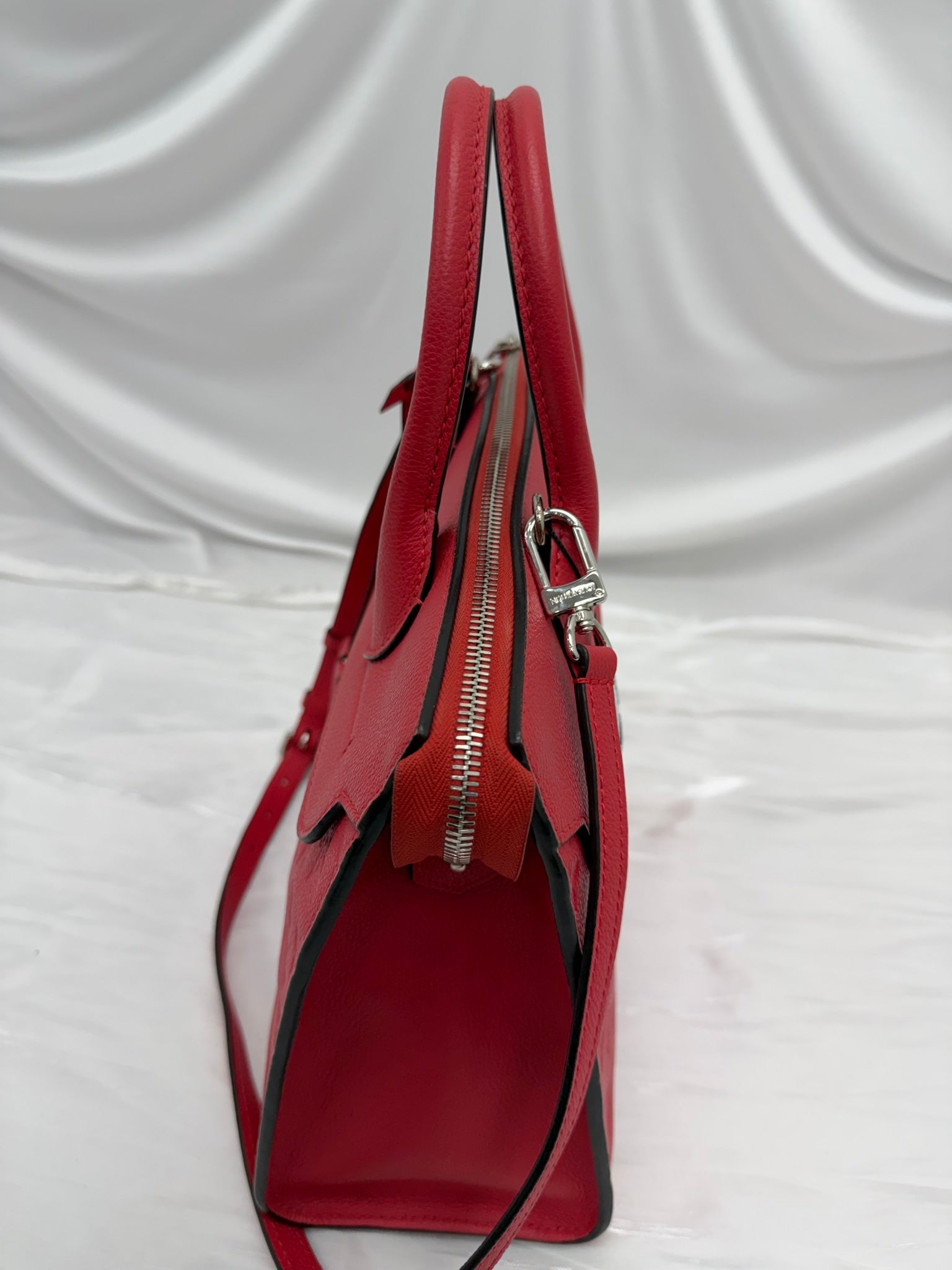 Louis Vuitton Red Empreinte Pont Neuf MM Handbag