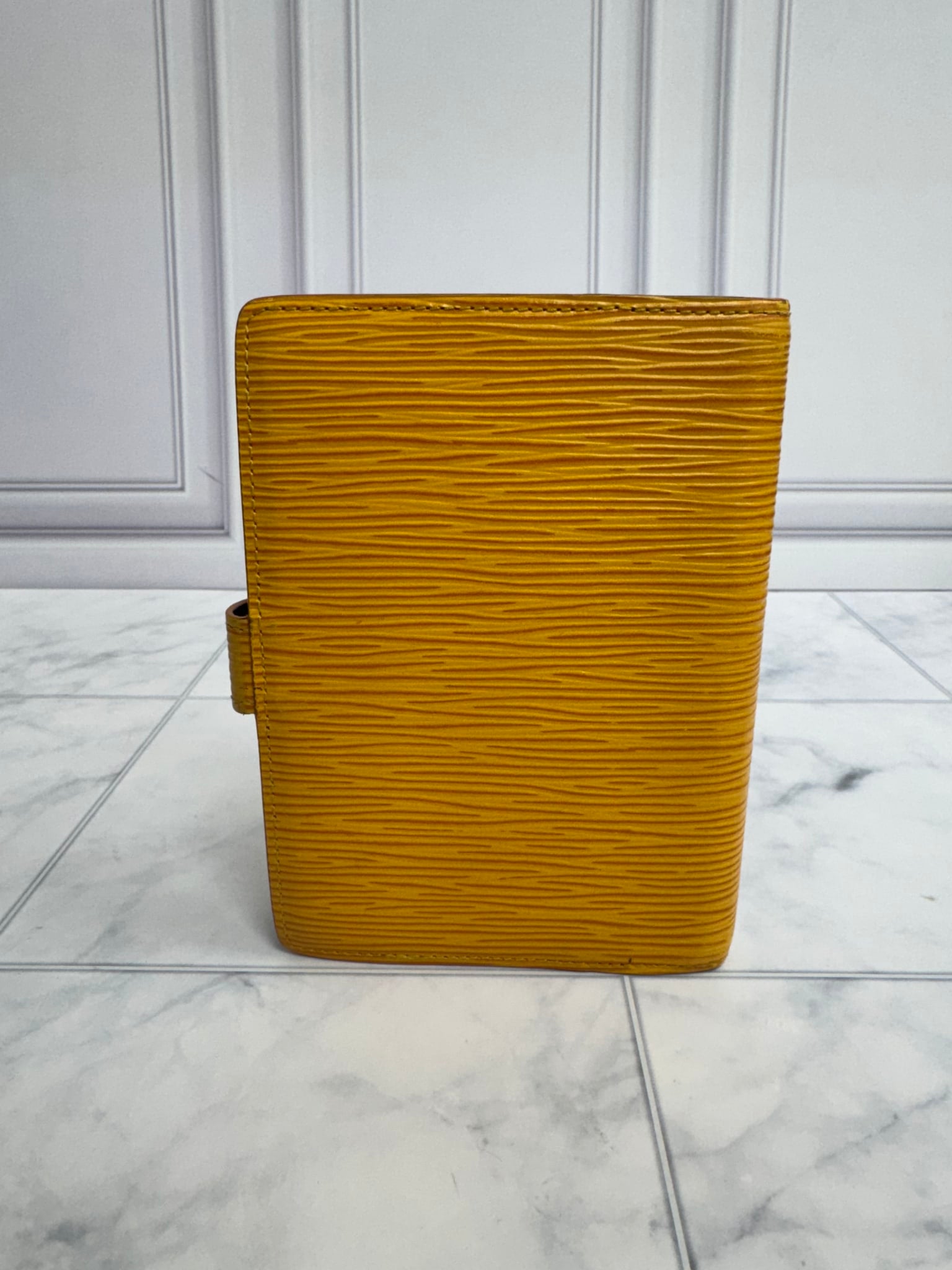 Louis Vuitton Yellow Epi Leather Agenda PM