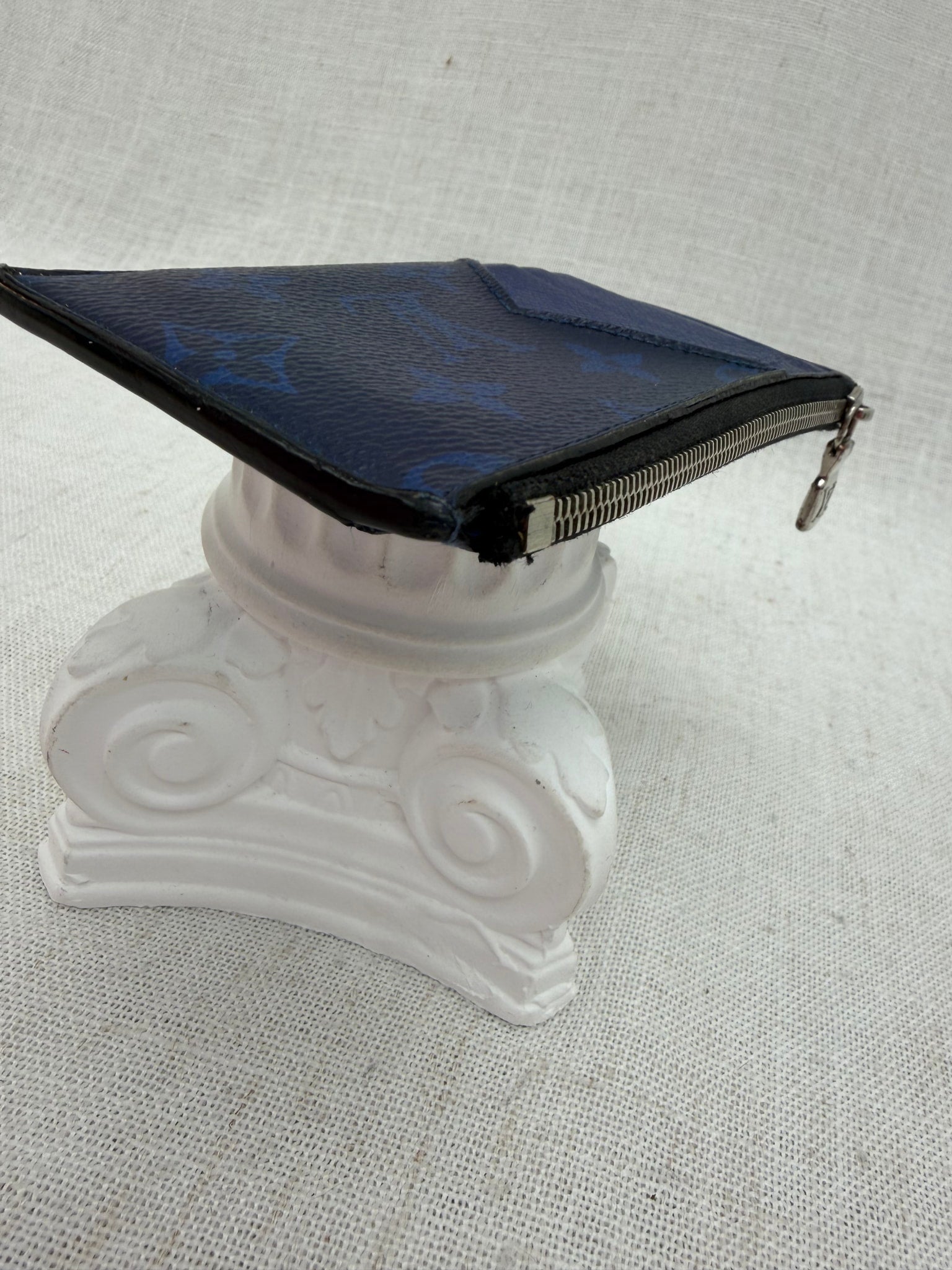 Louis Vuitton Cobalt Monogram & Blue Taiga Leather Coin Card Holder