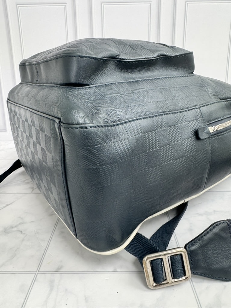 Louis Vuitton Navy Blue Damier Infini Americas Cup Josh Backpack