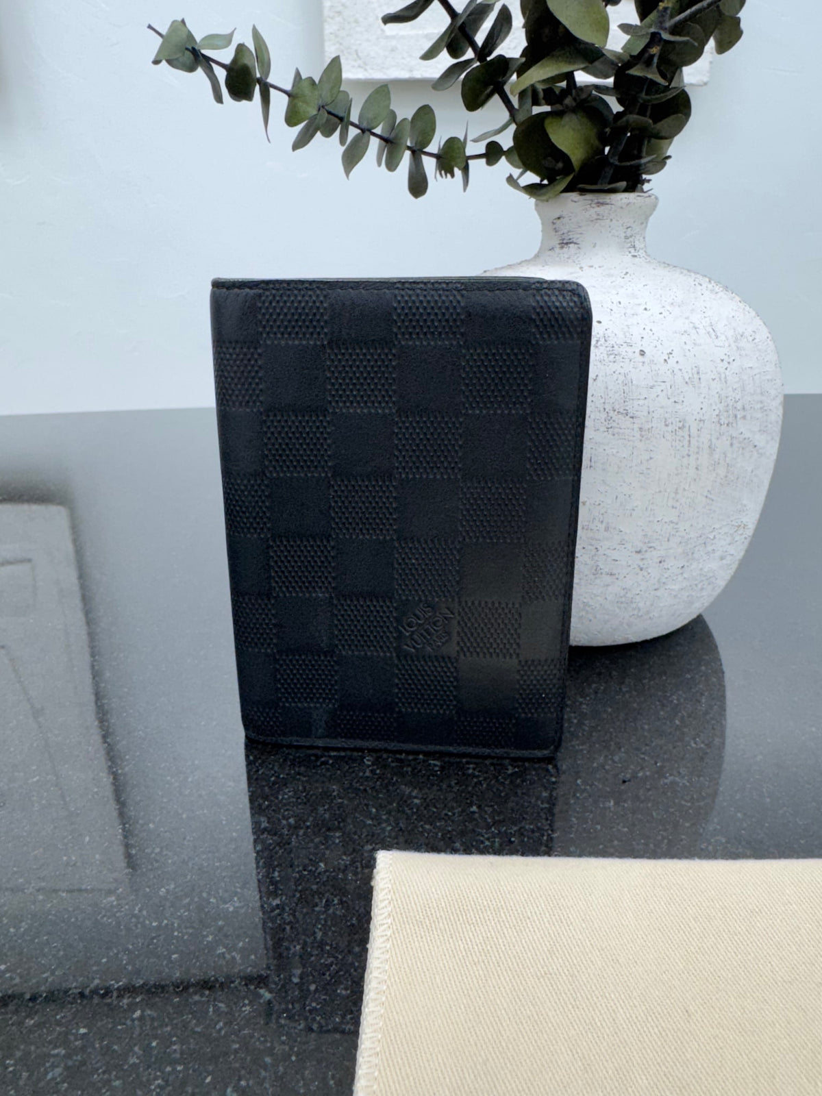 Louis Vuitton Black Damier Infini Leather Pocket Organizer