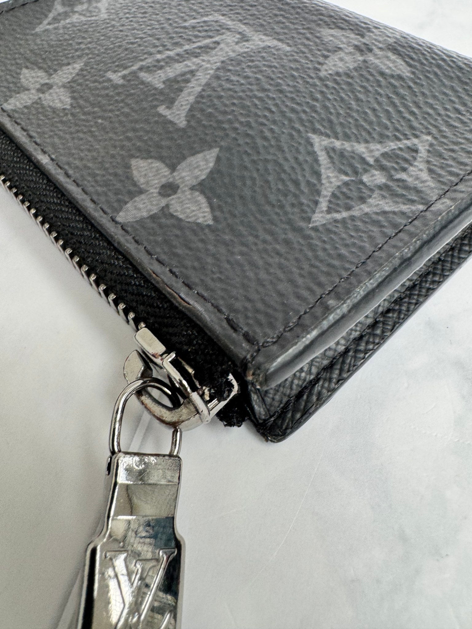 Louis Vuitton Monogram Eclipse Porte Monnaie Jules Coin Wallet