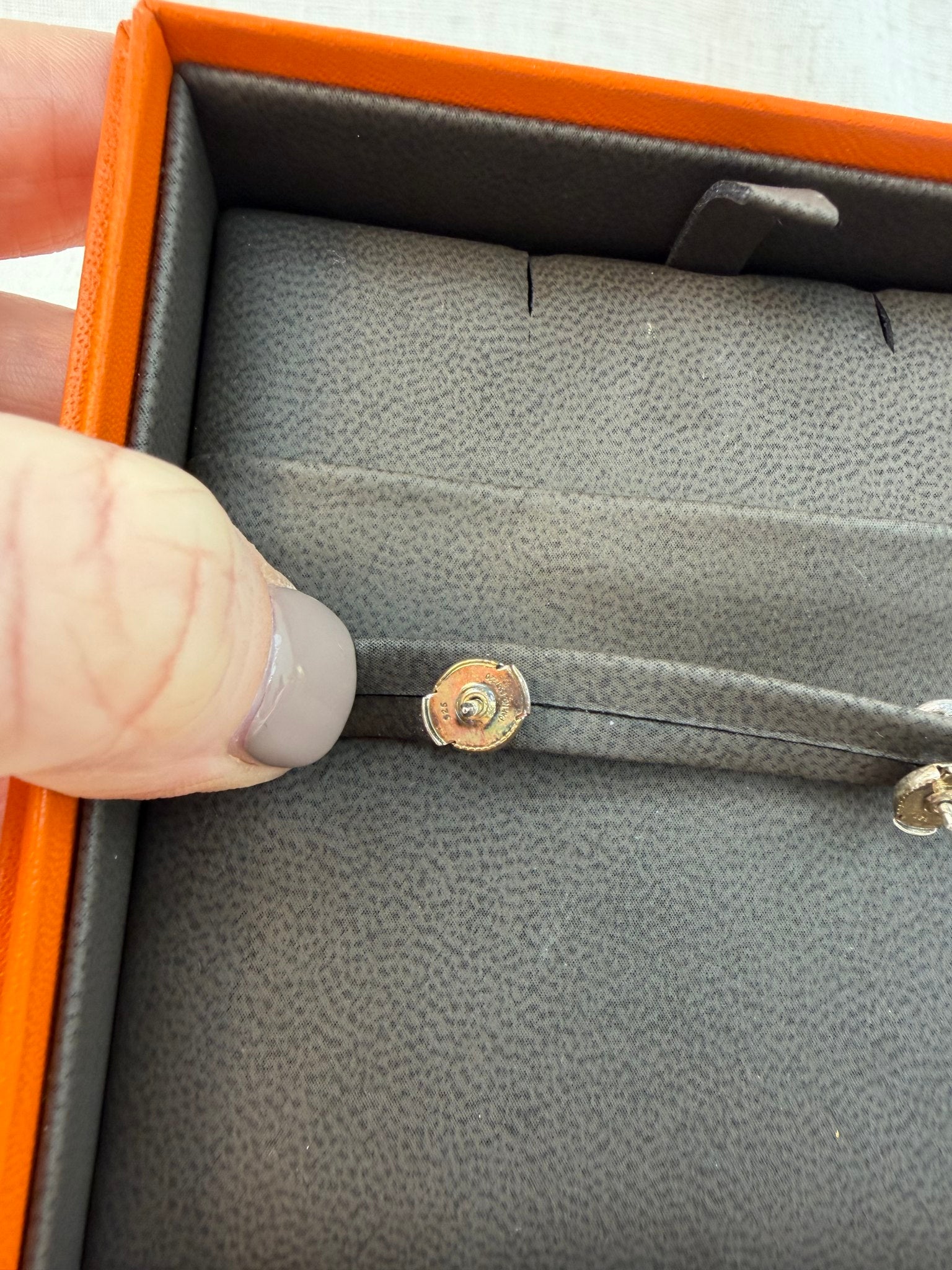 Hermes Sterling Silver Farandole Earrings