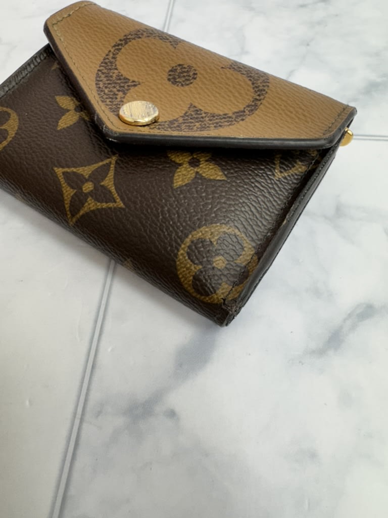 Louis Vuitton Monogram Reverse Portefeuille Zoe Compact Wallet