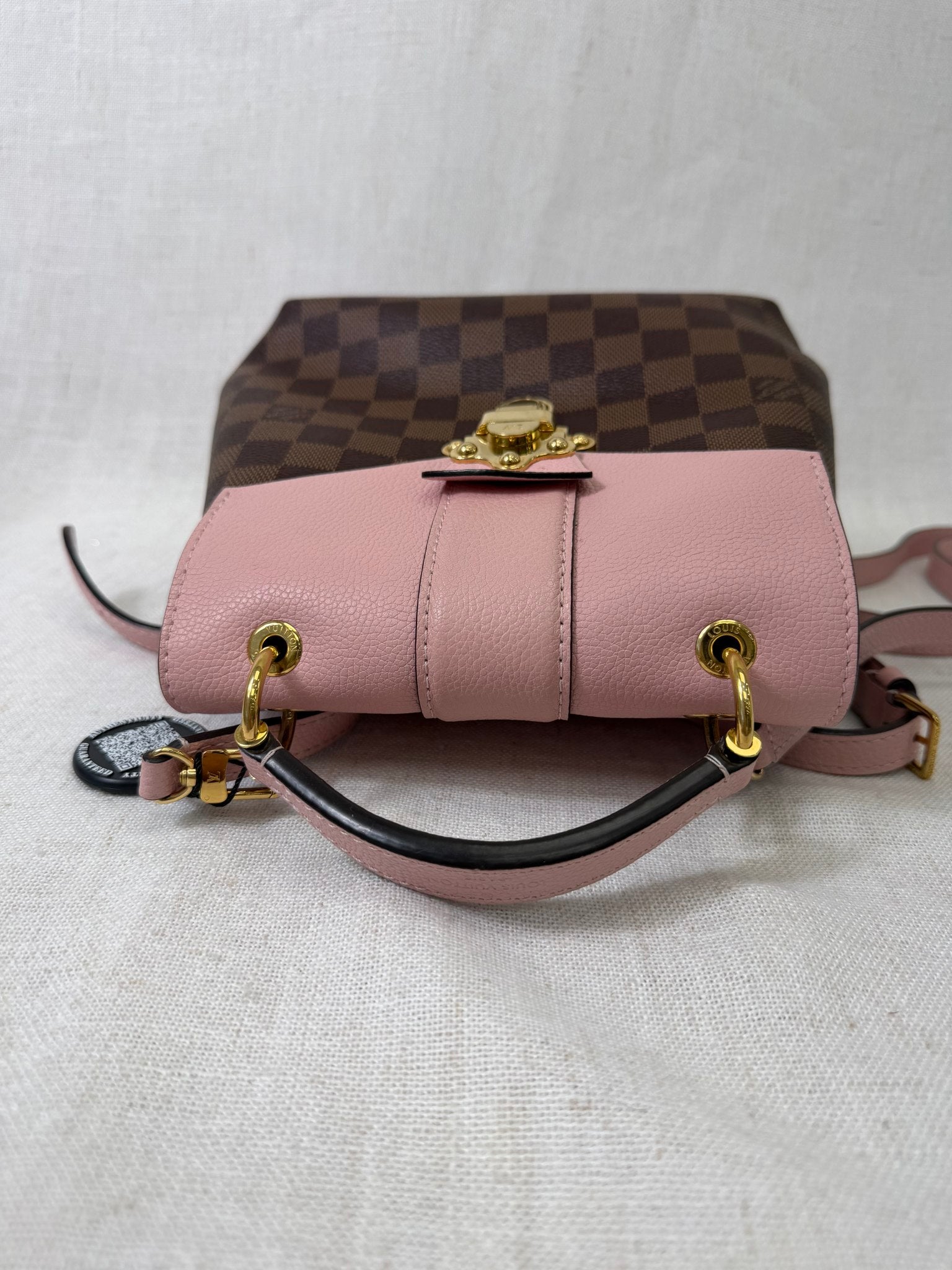 Louis Vuitton Pink Damier Ebene Canvas Clapton Backpack