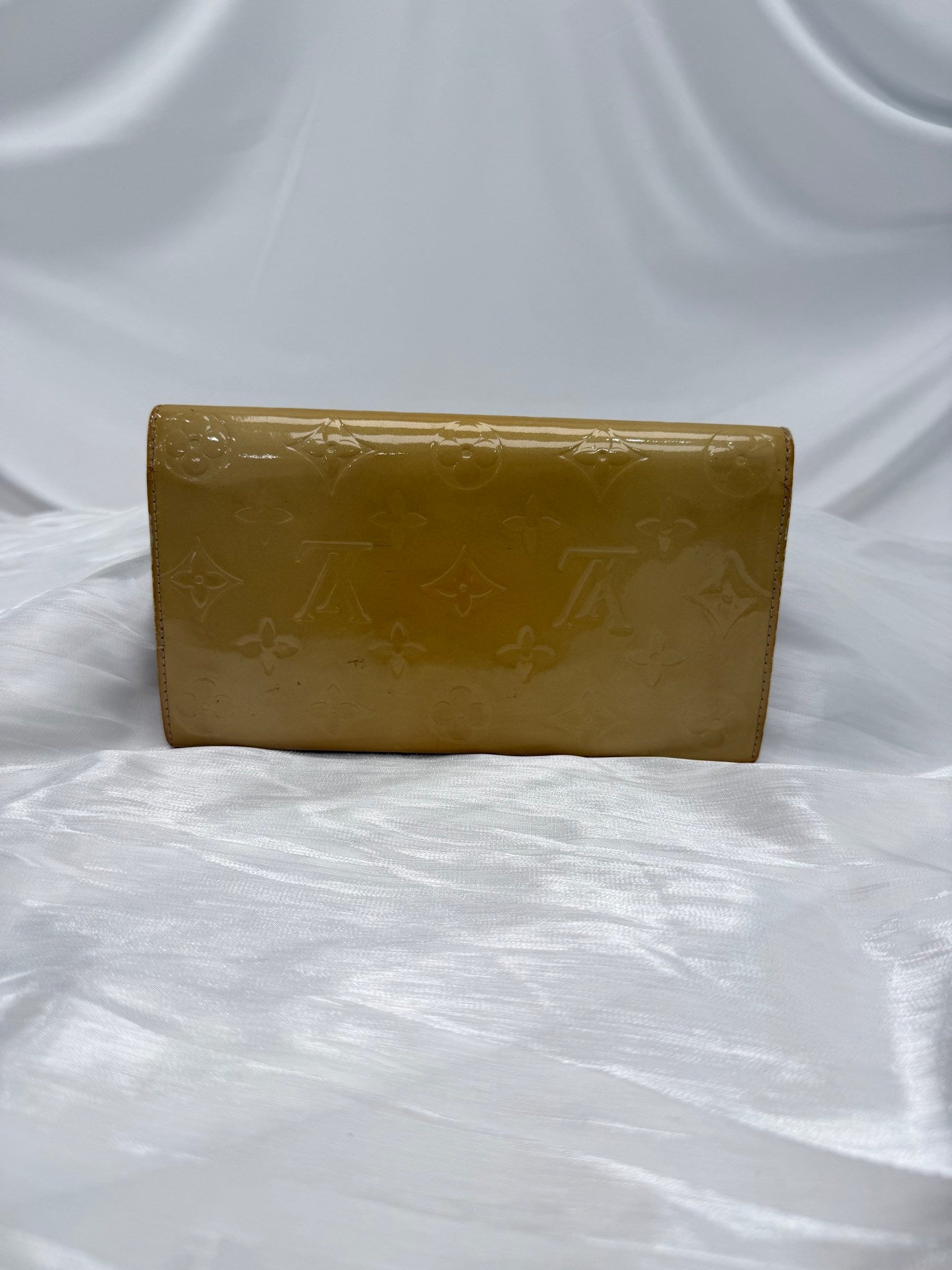 Louis Vuitton Yellow Vernis Sarah Wallet