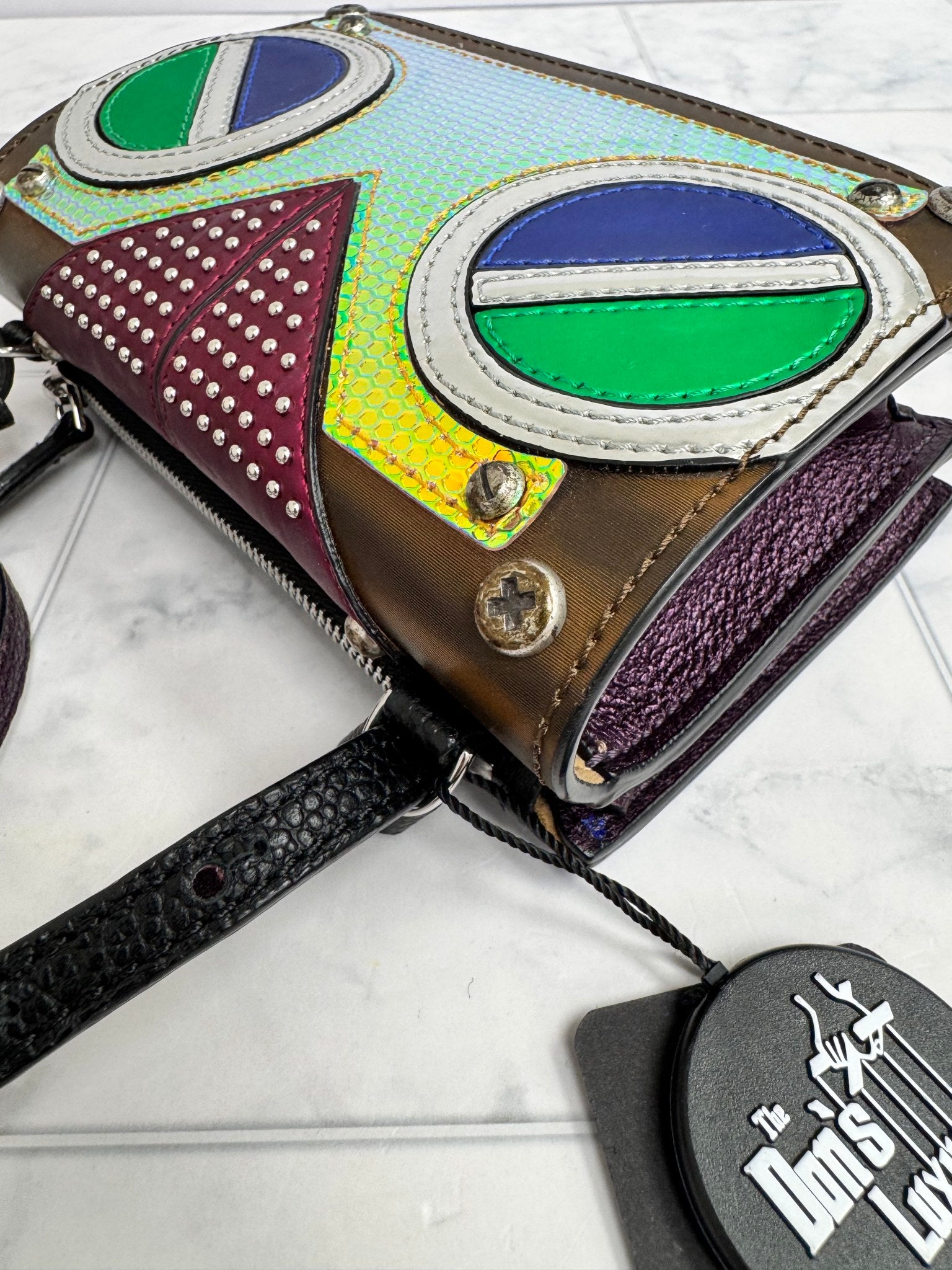 MCM Multicolor Roboter Series Crossbody Bag