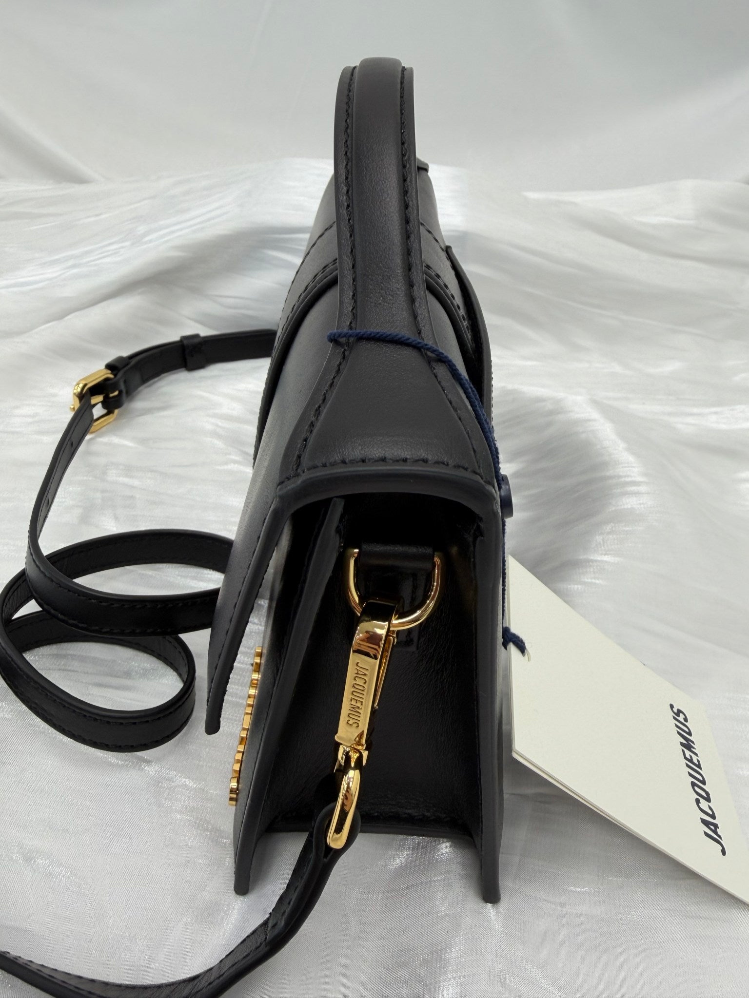 BRAND NEW- Jacquemus Black Leather Le Grand Bambino 2way Bag