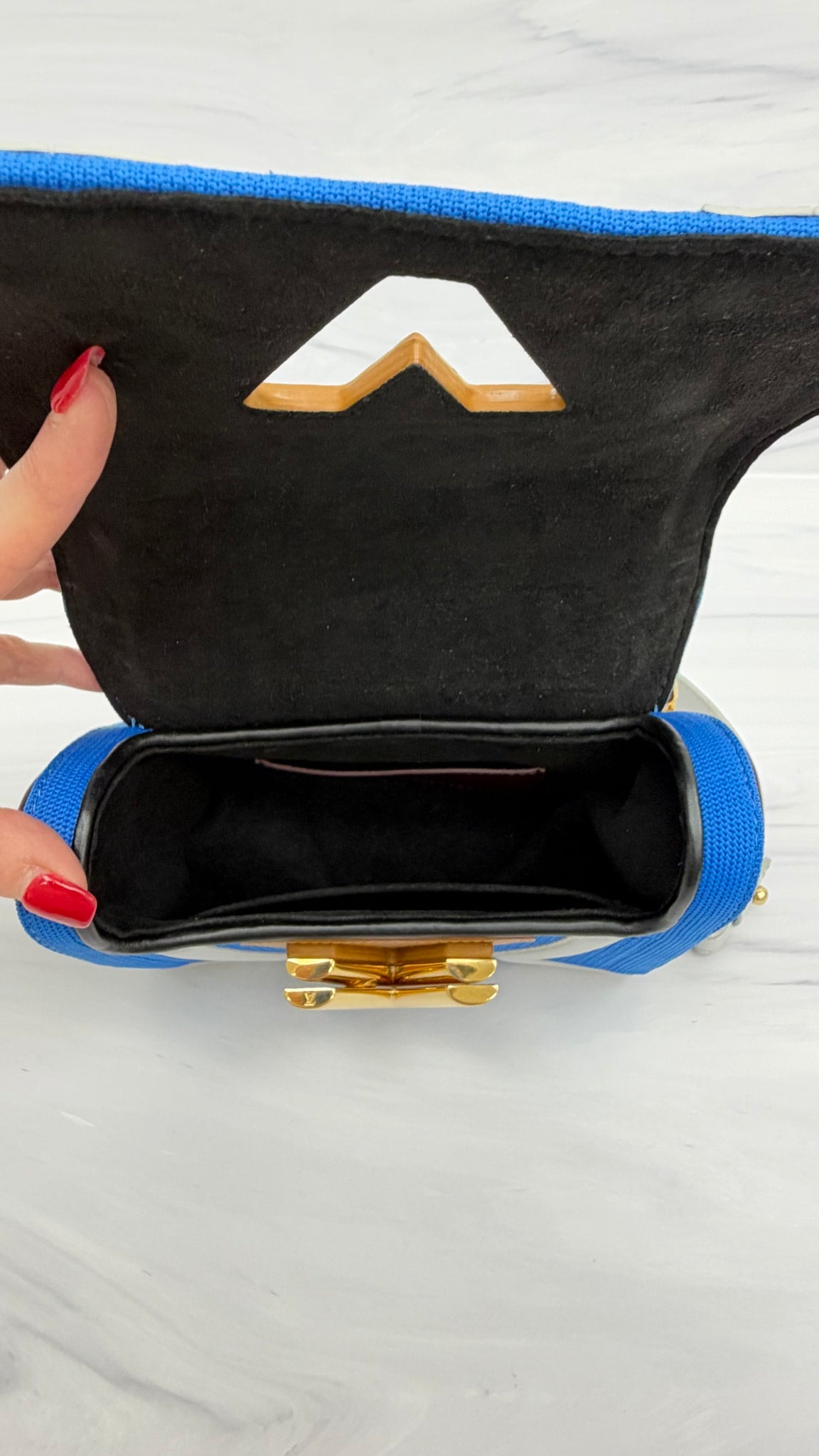 Louis Vuitton Blue Multicolor Twist PM Handbag