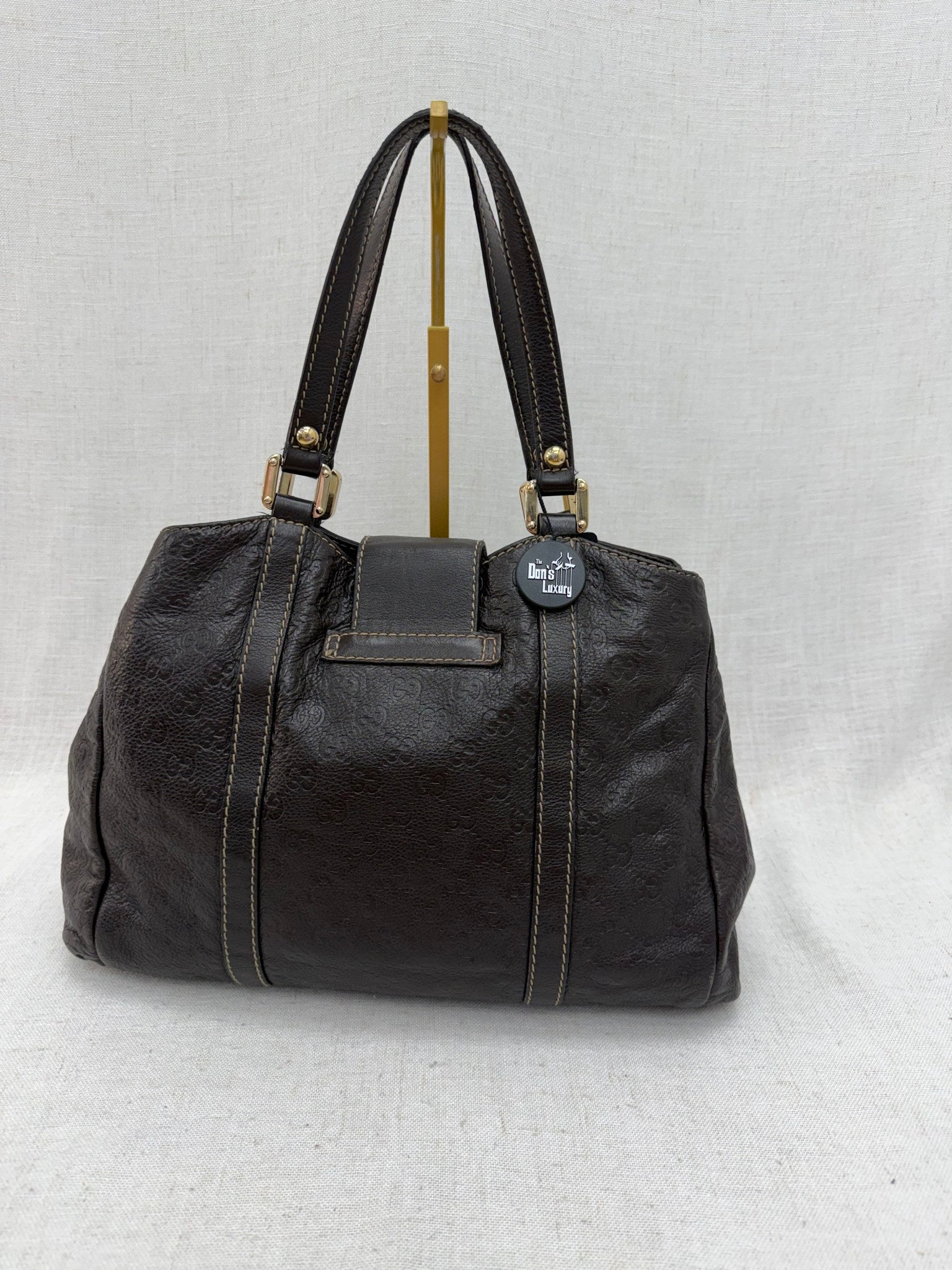 Gucci Brown Guccissima Leather Hobo Tote