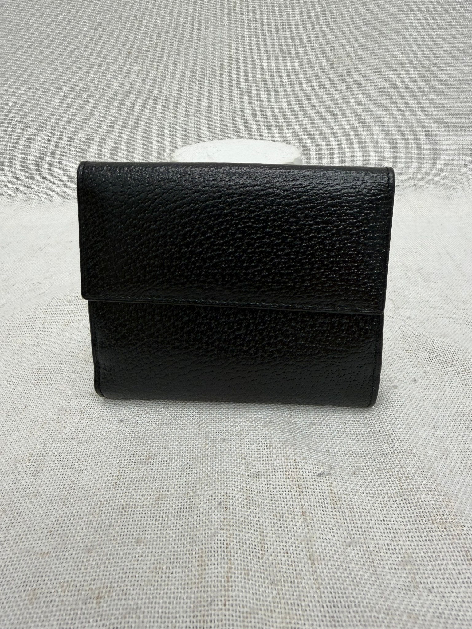 Gucci Black Guccissima Zippy Wallet