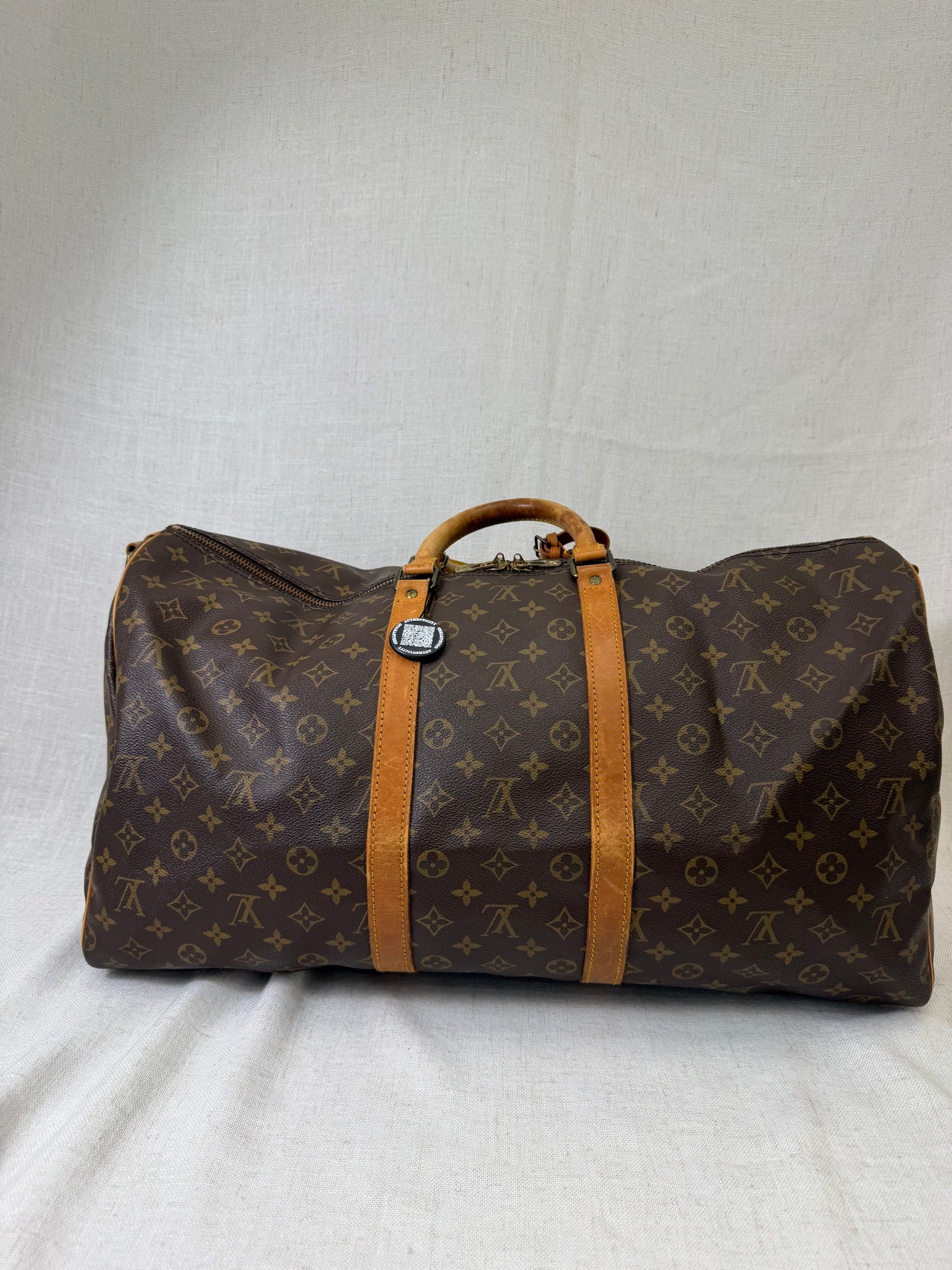 Louis Vuitton Monogram Canvas Keepall 55 Duffle Bag