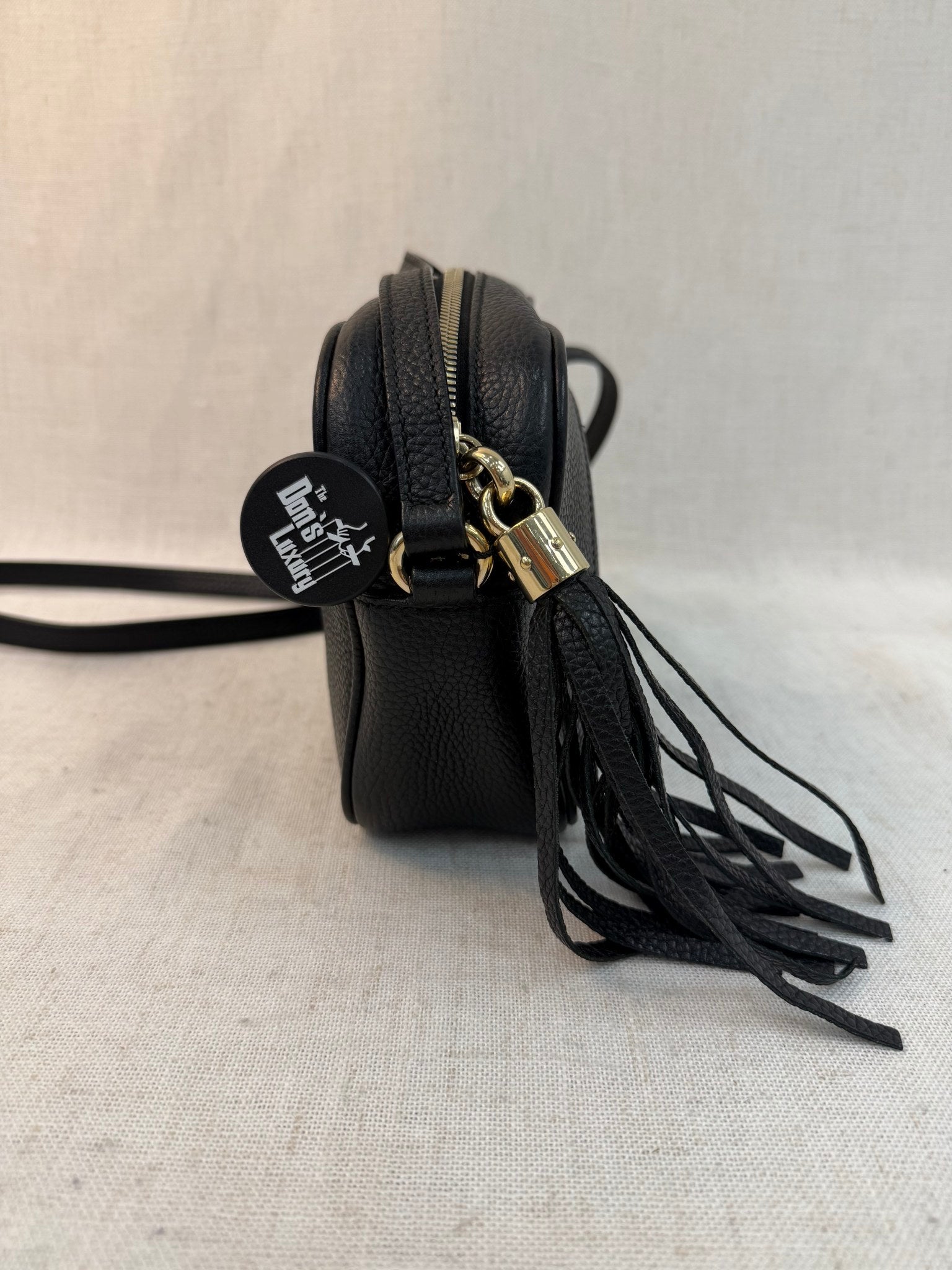 Gucci Black Leather Soho Disco Crossbody Bag