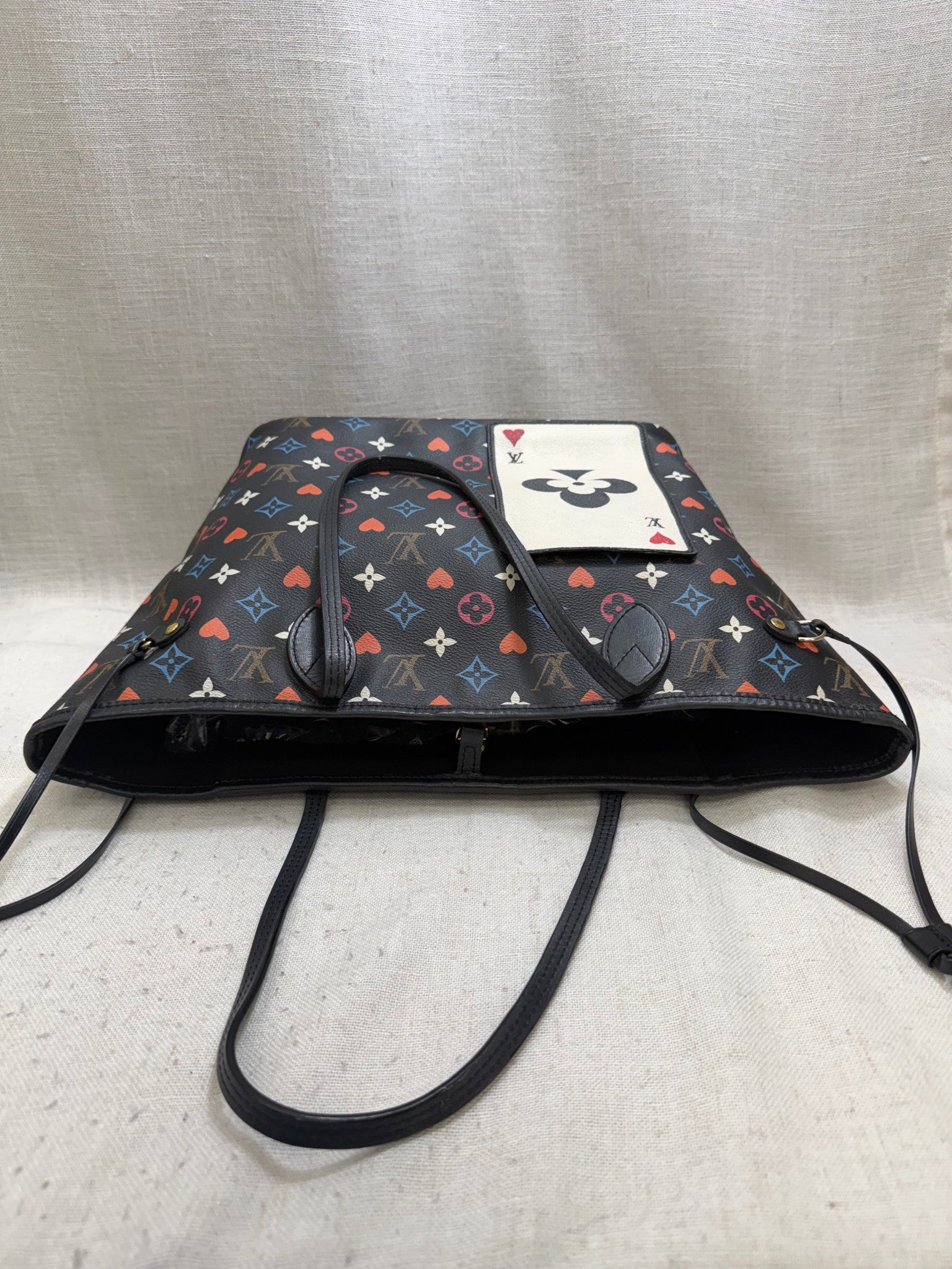 Louis Vuitton Black Monogram Game On NeverFull MM Tote Bag