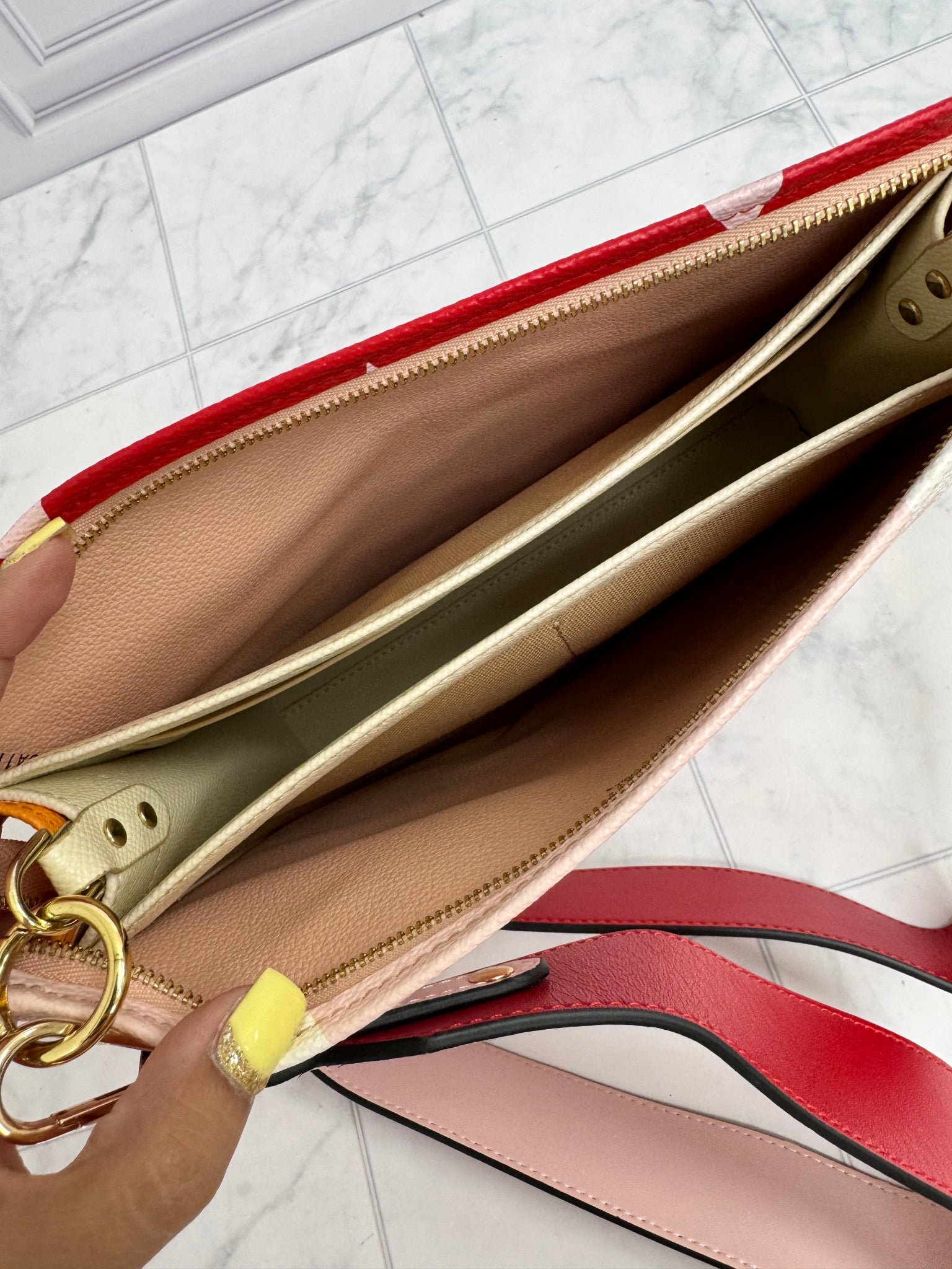 Louis Vuitton Red And Pink Monogram Giant Toiletry Pouch 26