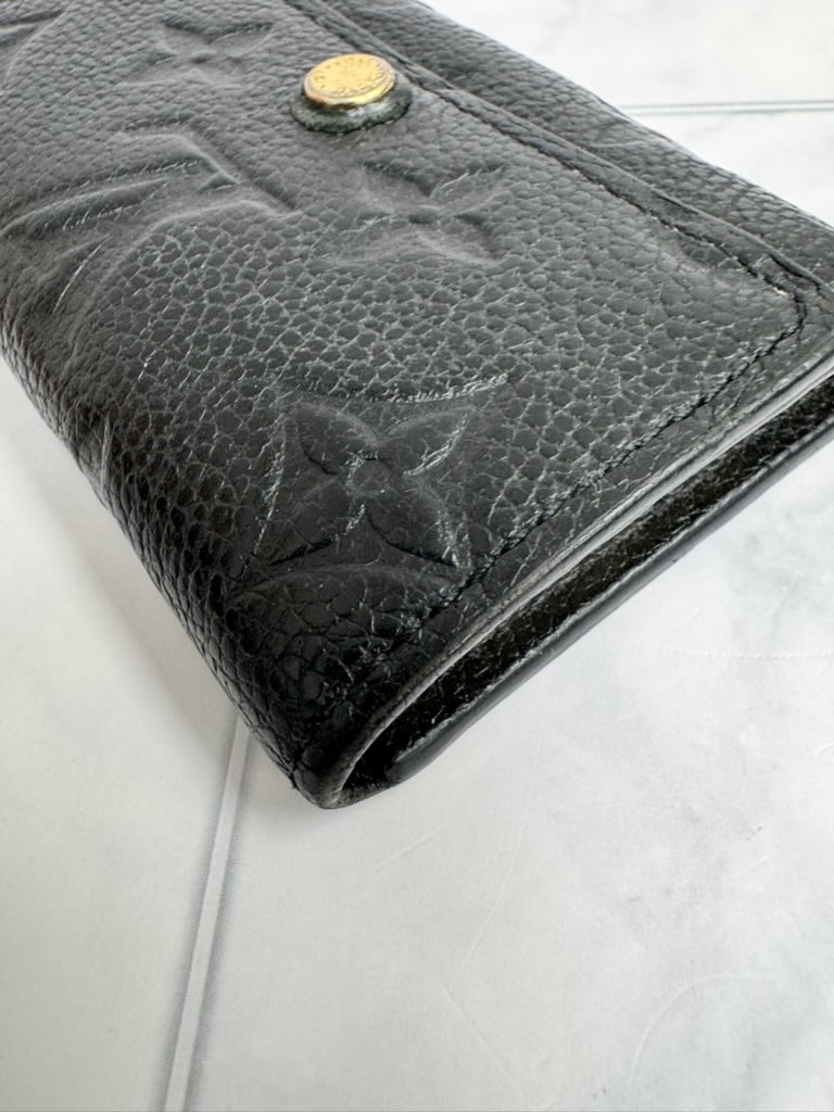 Louis Vuitton Black Empreinte Monogram 6 Ring Key Case