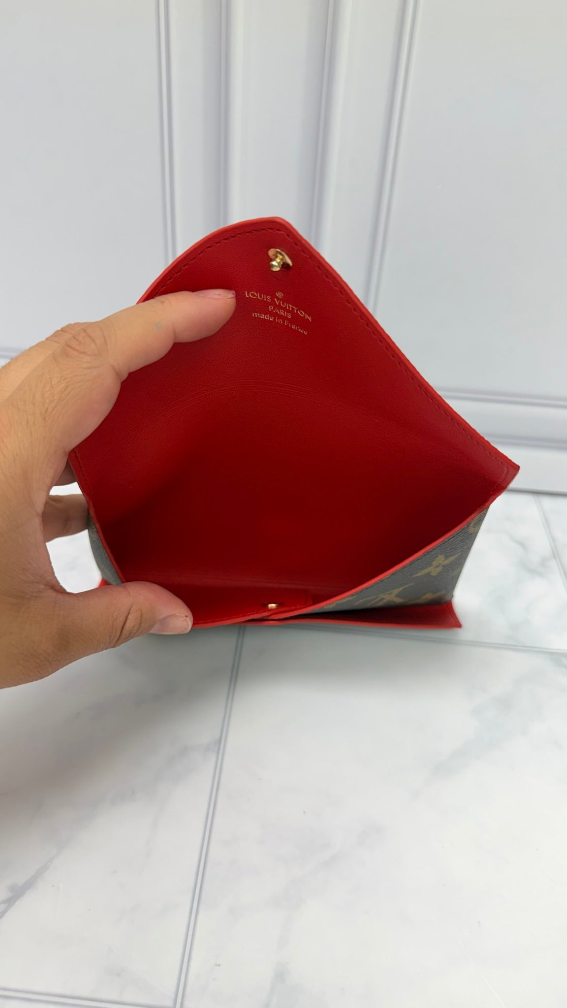 BRAND NEW - Louis Vuitton Monogram Red Kirigami Medium Pochette