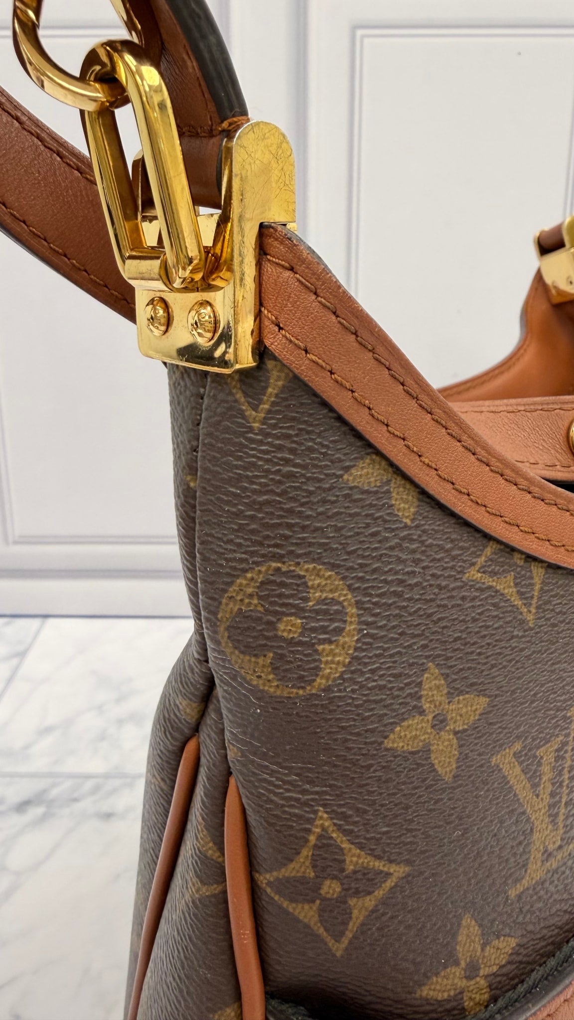 Louis Vuitton Reverse Monogram Dauphine Hobo PM Handbag