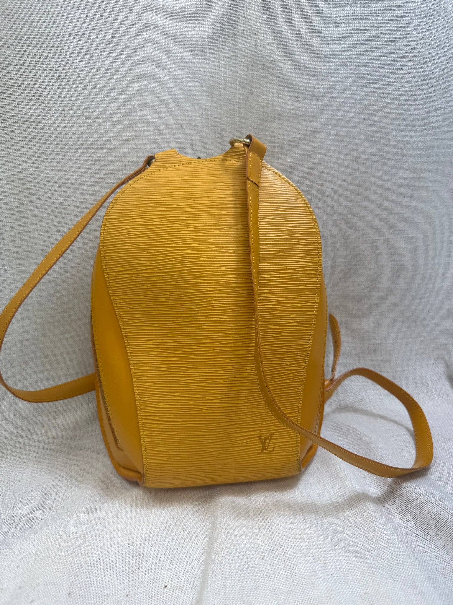 Louis Vuitton Yellow Epi Leather Mabillon Backpack