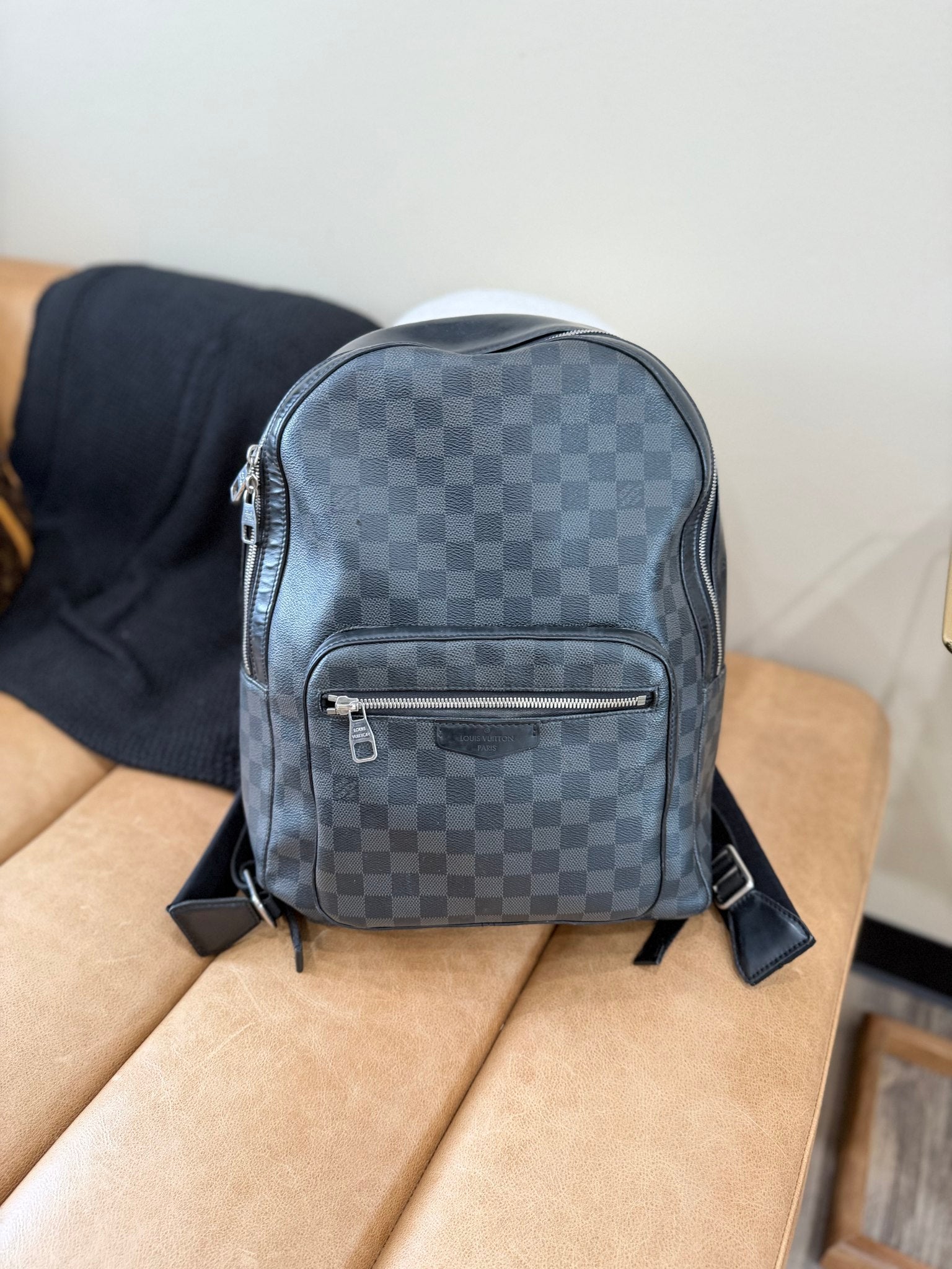 Louis Vuitton Black Damier Graphite Josh Backpack