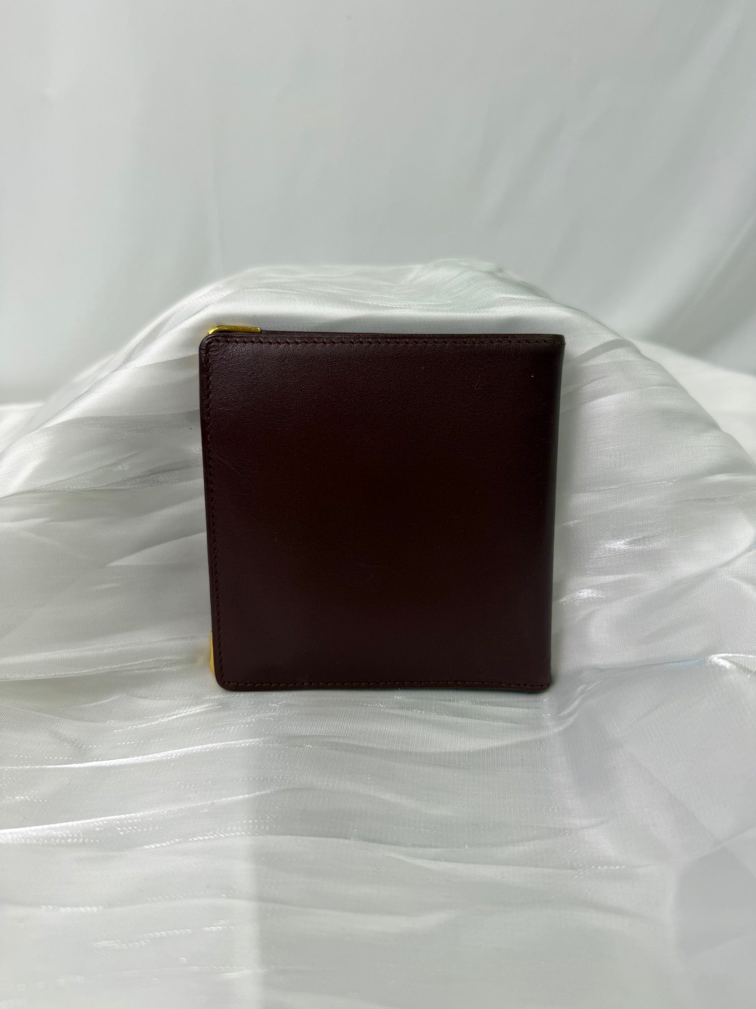 Cartier Bordeaux Leather Bifold Wallet