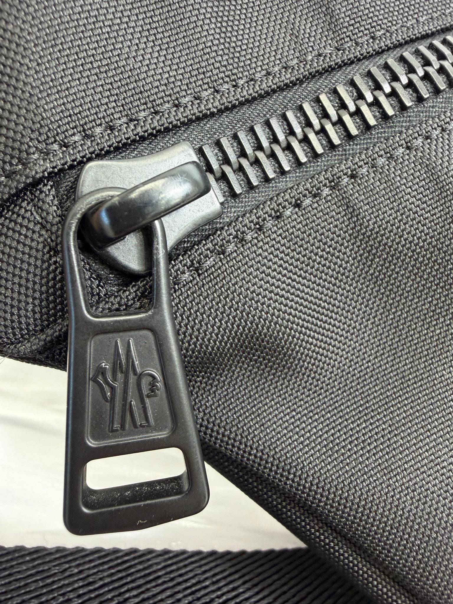 Moncler Durance Black Canvas Bum Bag