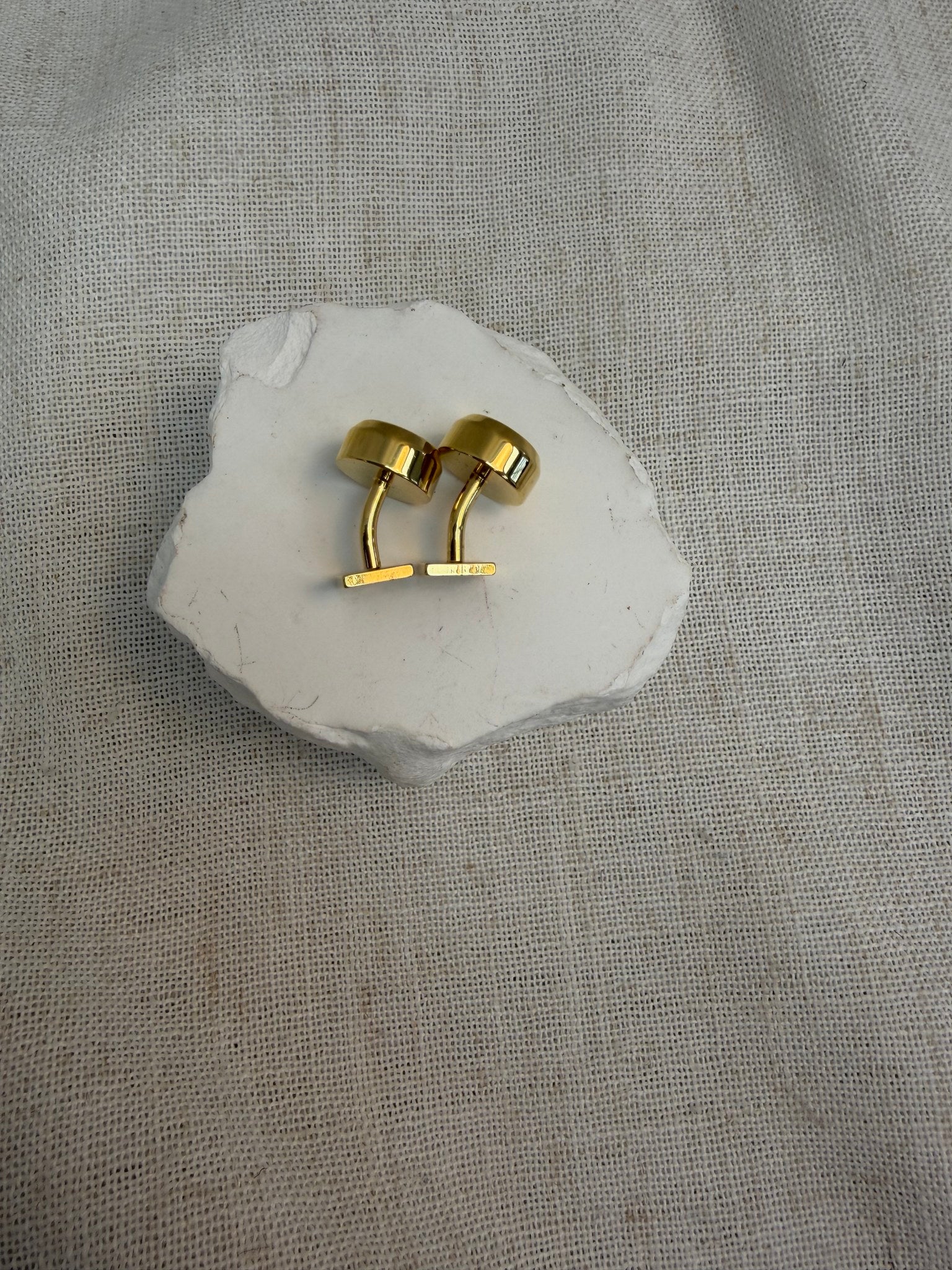 Loewe Gold Tone Anagram Cufflinks