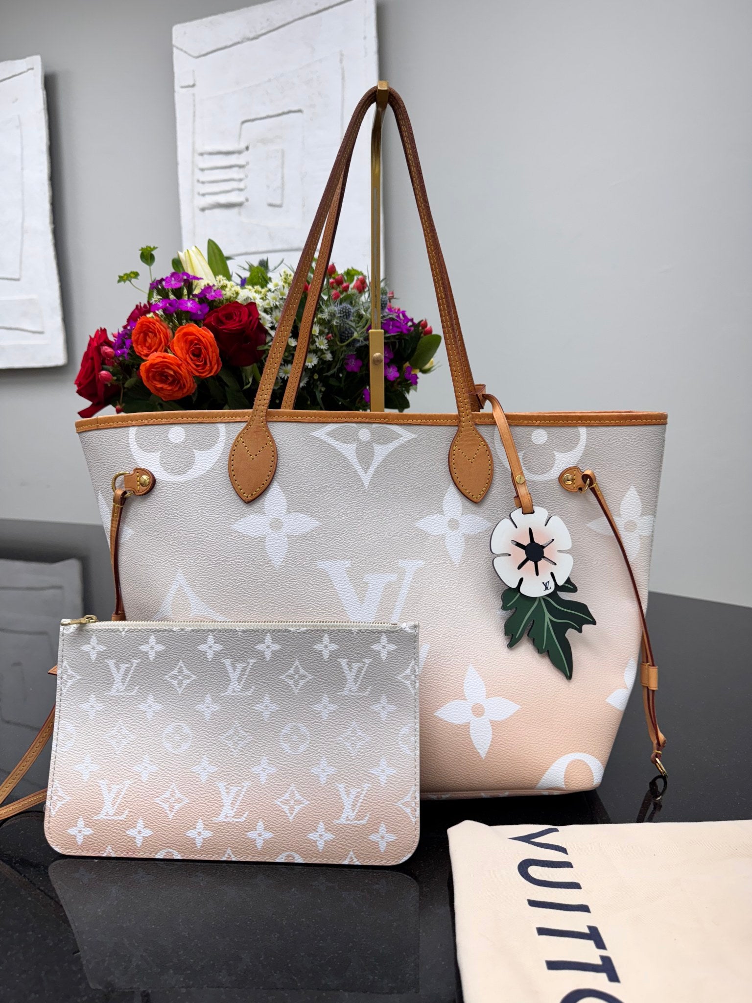Louis Vuitton Ombre Giant Monogram By the Pool Neverfull MM
