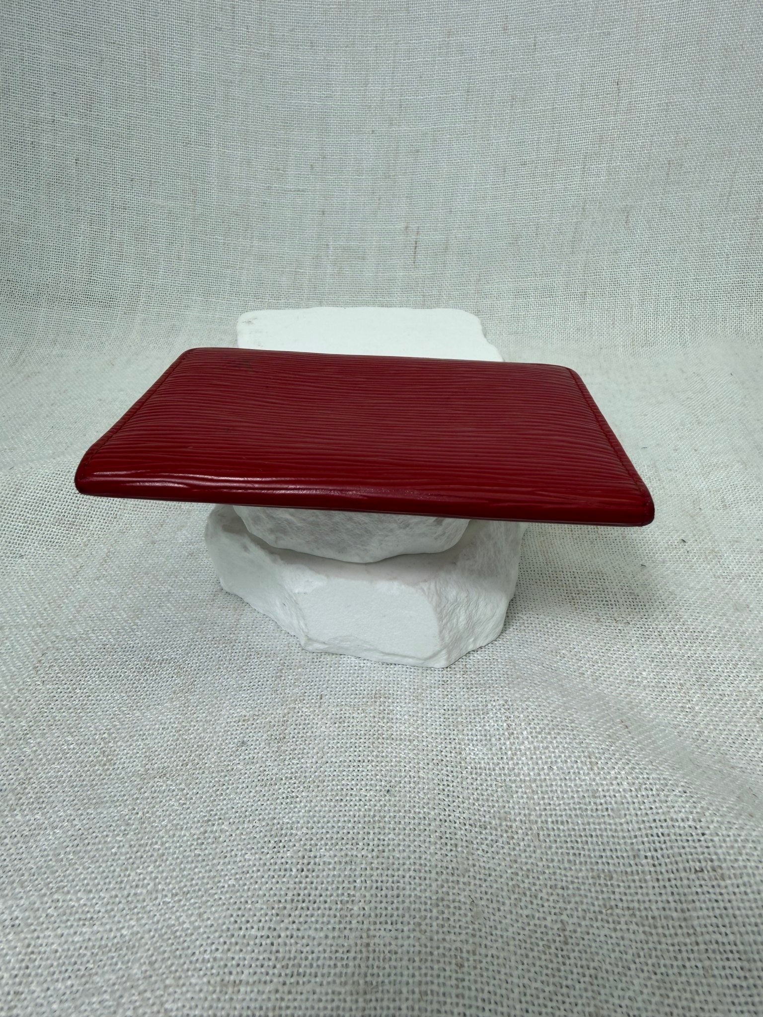 Louis Vuitton Red Epi Leather ID Card Case