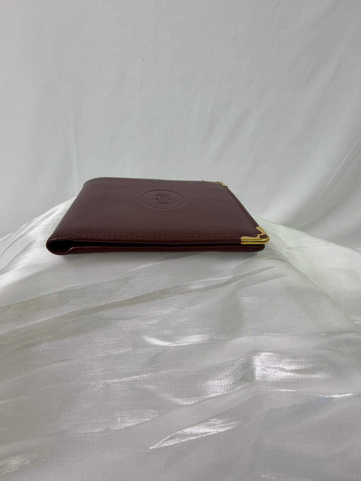 Cartier Bordeaux Leather Bifold Wallet