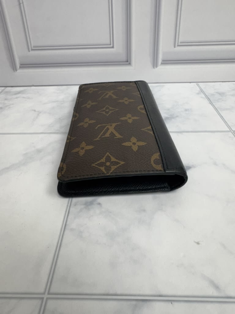 Louis Vuitton Monogram Macassar Tanon Long Wallet